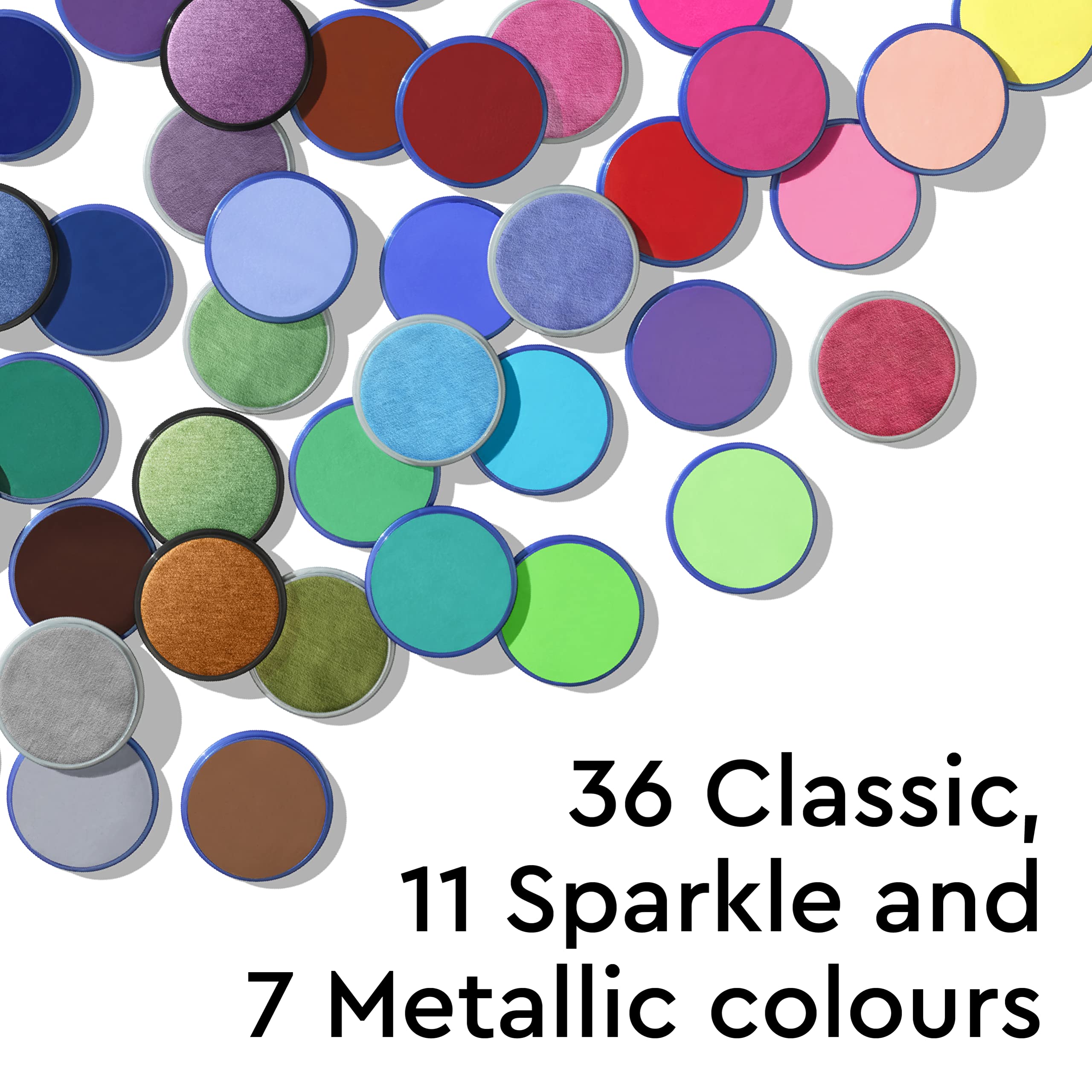 Snazaroo Classic Face and Body Paint - Bright Red Colour | Water Based | Includes Brush 3