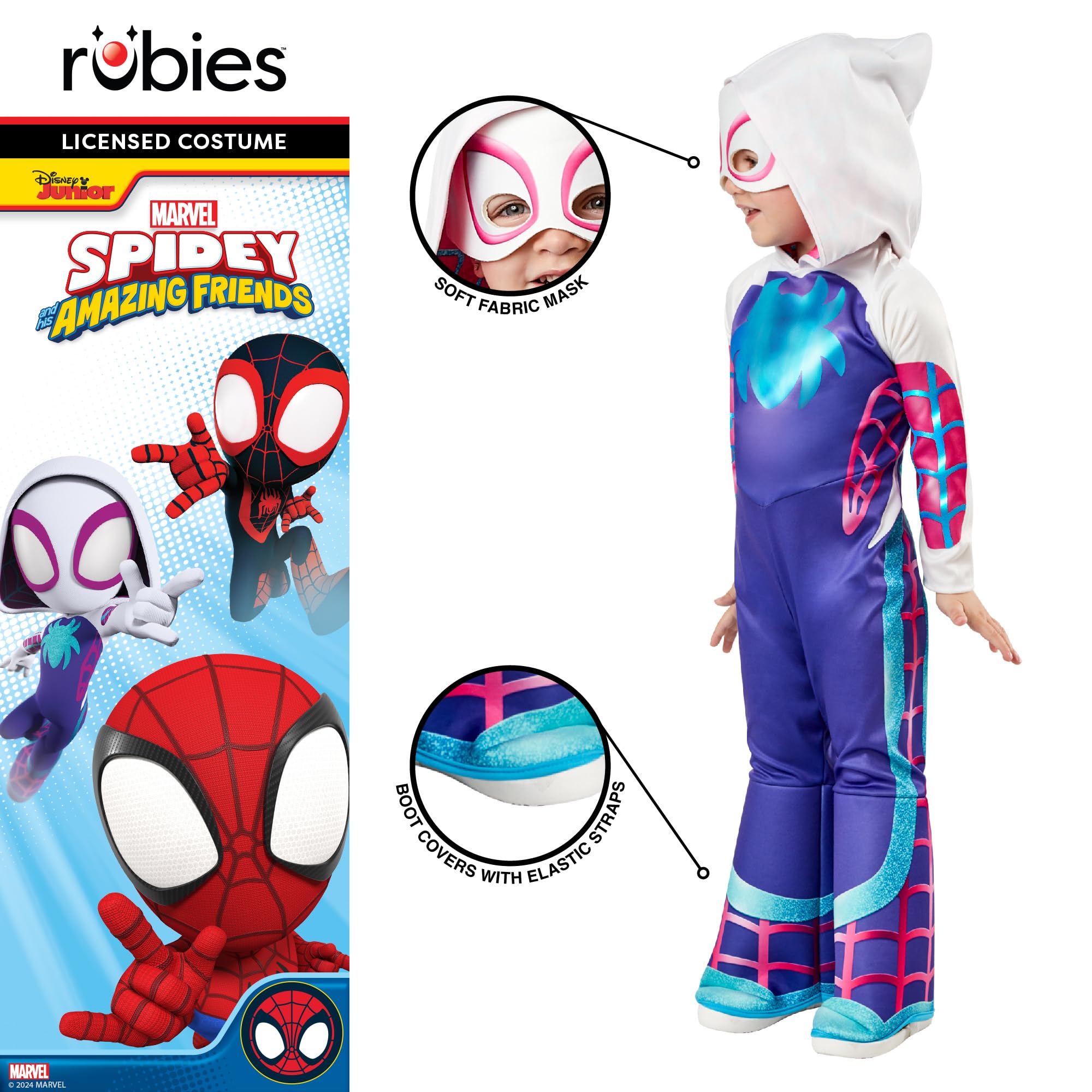 Rubies Official Marvel Spidey and his Amazing Friends Ghost Spider Deluxe T 5