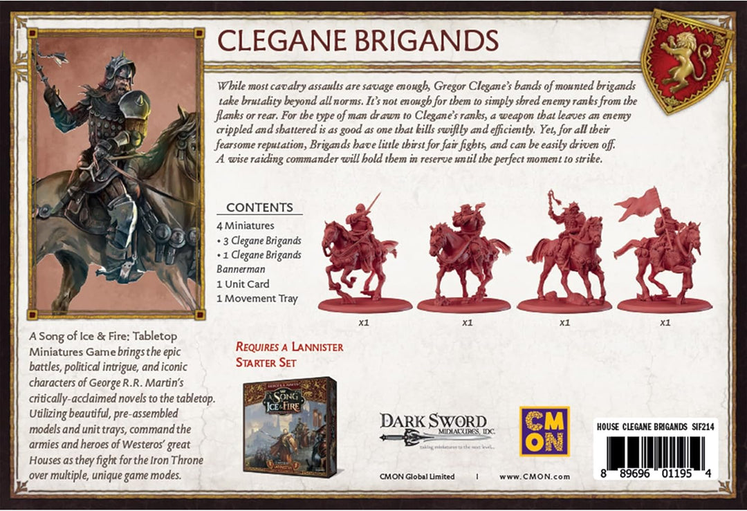 CMON A Song of Ice and Fire: Tabletop Miniatures Game House Clegane Brigands Expansion