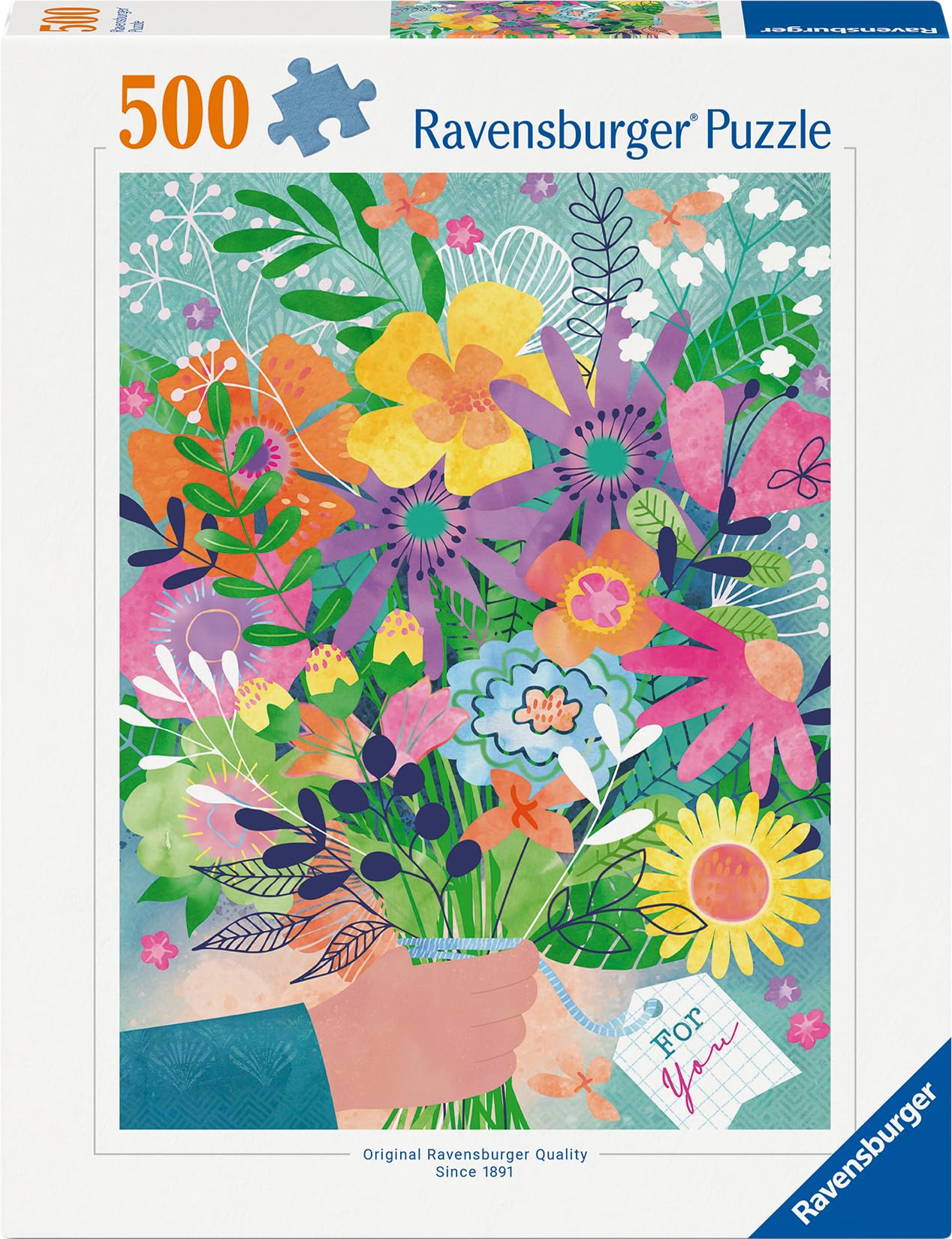 Ravensburger Flowers for You 500 Piece Jigsaw Puzzle | Glare-Free Finish | FSC Certified 2