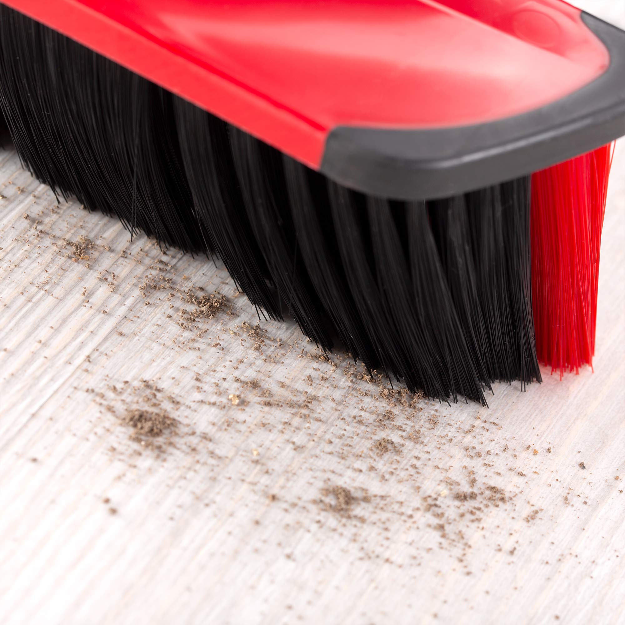 Vileda 3Action Broom Plus Long Handled Dustpan Set, Red 6