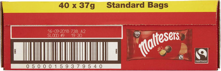 Maltesers Milk Chocolate Honeycomb Balls, 37g x 40 - Perfect Movie Snack