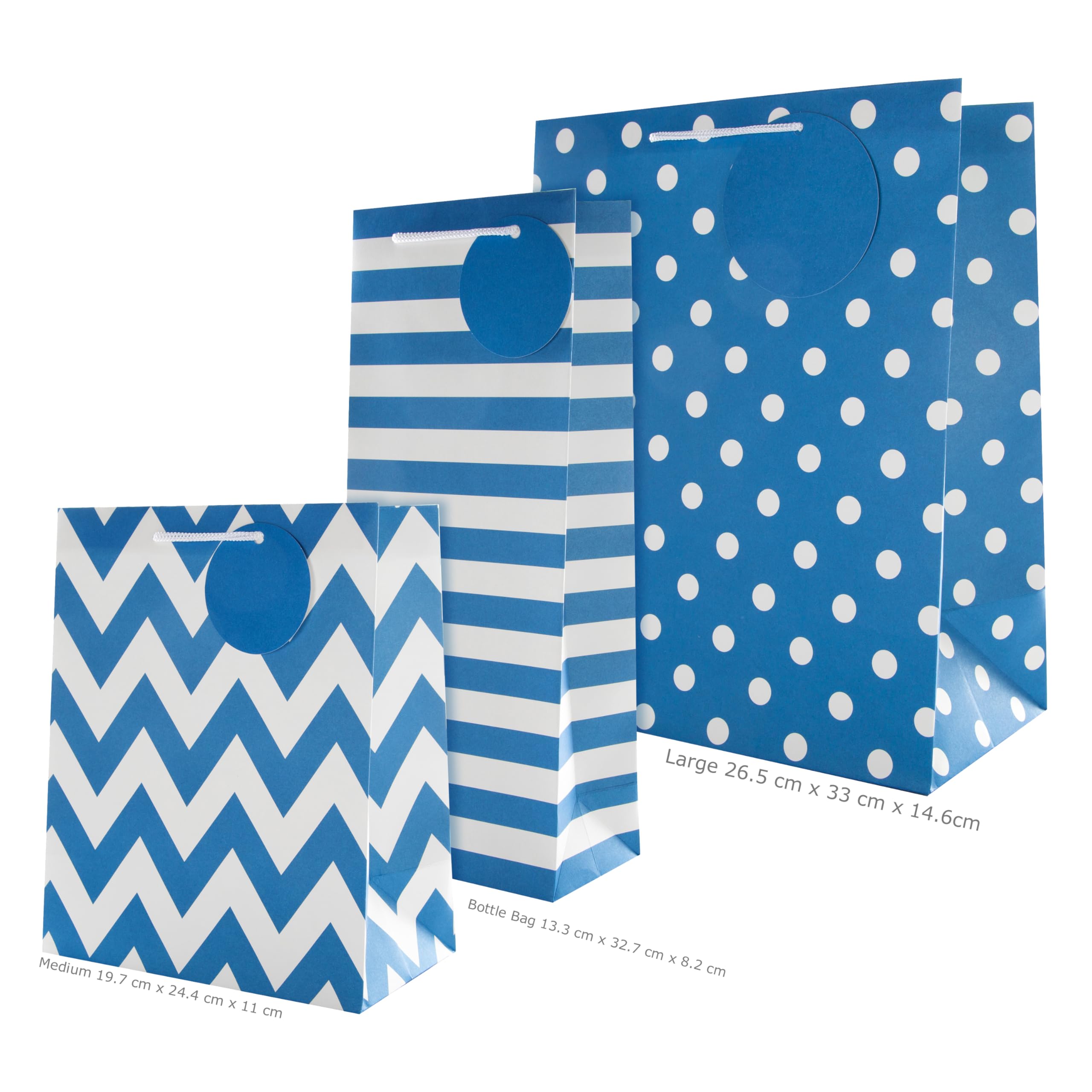 Hallmark Multi-Occasion Gift Bag Bundle - Pack of 3 Assorted Sizes with Tags 4
