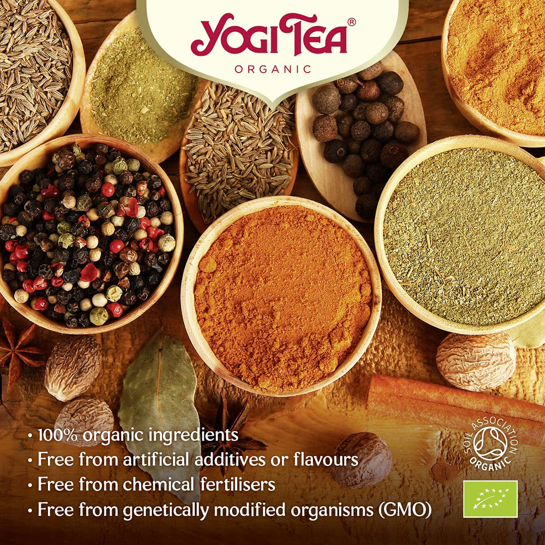 Yogi Tea Ashwagandha Balance Organic Herbal Tea Blend - Caffeine-Free Adaptogenic Tea with Ashwagandha, Passionflower & Acerola Cherry
