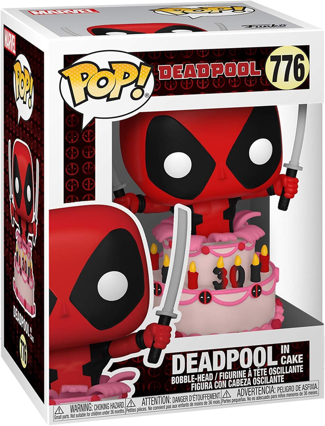 Funko Pop! Marvel Deadpool 30th Anniversary - Deadpool in Cake Vinyl Figure (54654)