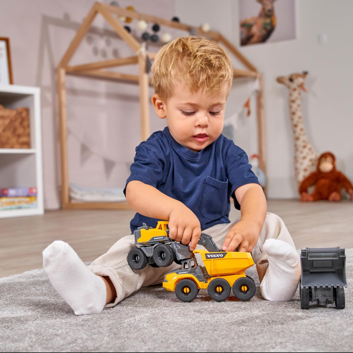 Dickie Toys Volvo Construction Site Vehicles Set - 3-Piece Playset for Kids 3+ 7