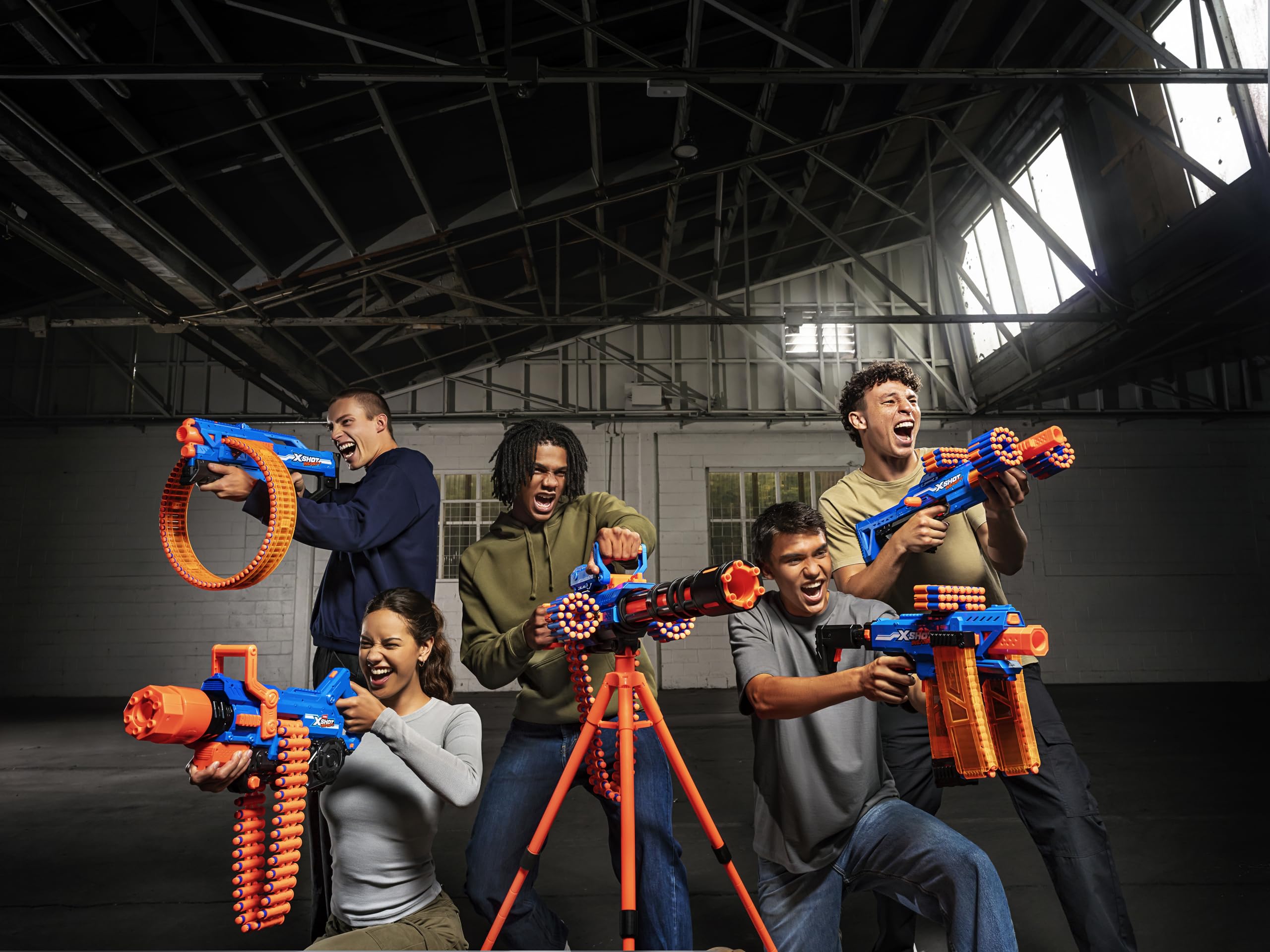 XSHOT Insanity Smoking Barrel Blaster Gun - 72 Air Pocket Darts, 90ft Range, Modular Design 5