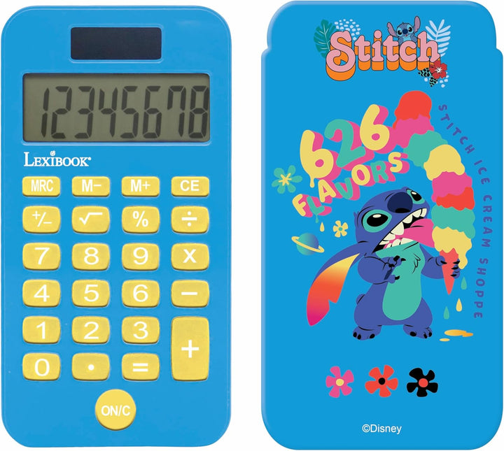 Lexibook Disney Stitch Pocket Calculator with Protection Cover (C45D)