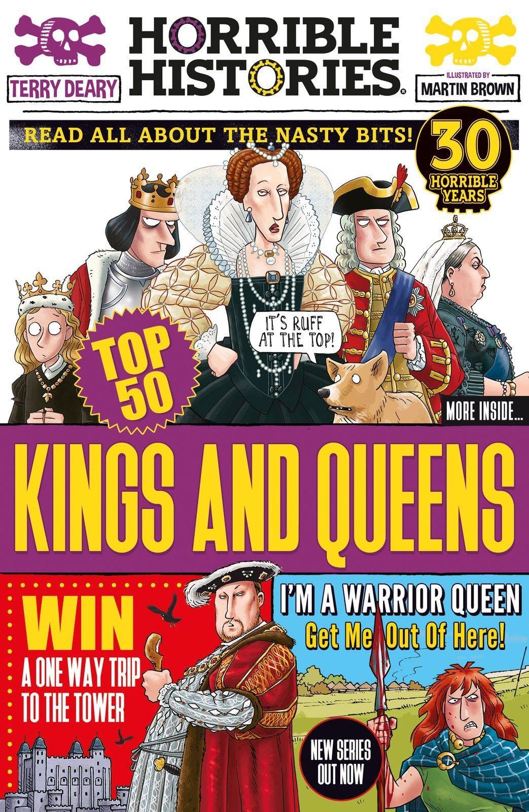 Scholastic Top 50 Kings and Queens (Horrible Histories) | Ages 8-12 | Paperback