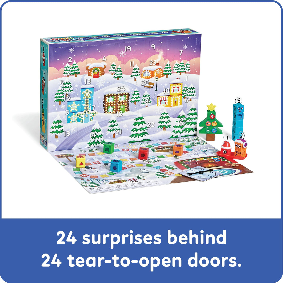 Learning Resources Numberblocks MathLink Cubes Advent Calendar - Ages 3+ | 24 Festive Surprises
