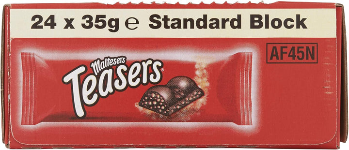 Maltesers Teasers Chocolate Bar Bulk Box, 24 x 35g