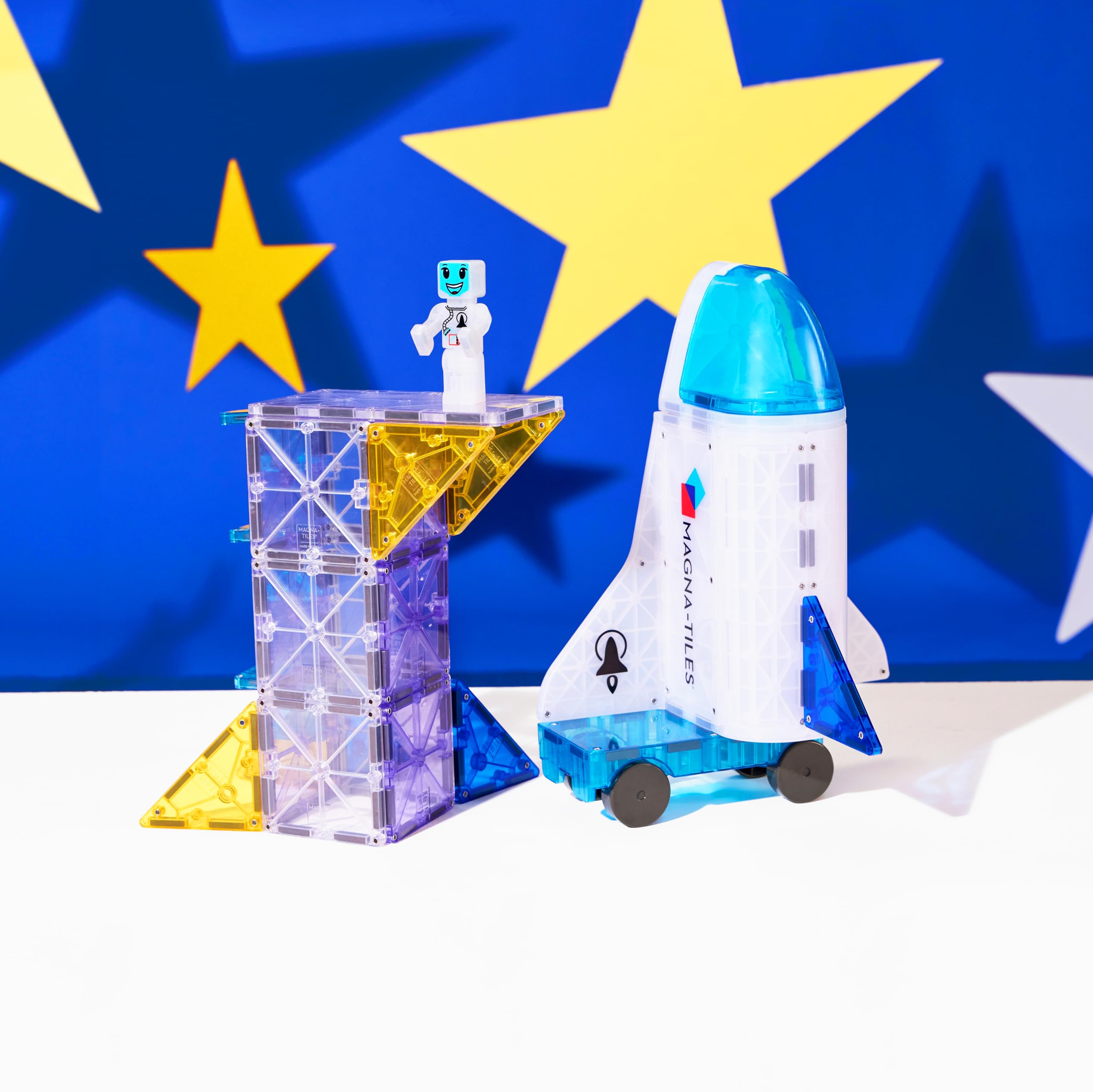 Magna-Tiles Space 32-Piece Magnetic Construction Set | Ages 3+ | Non-Toxic ABS 3