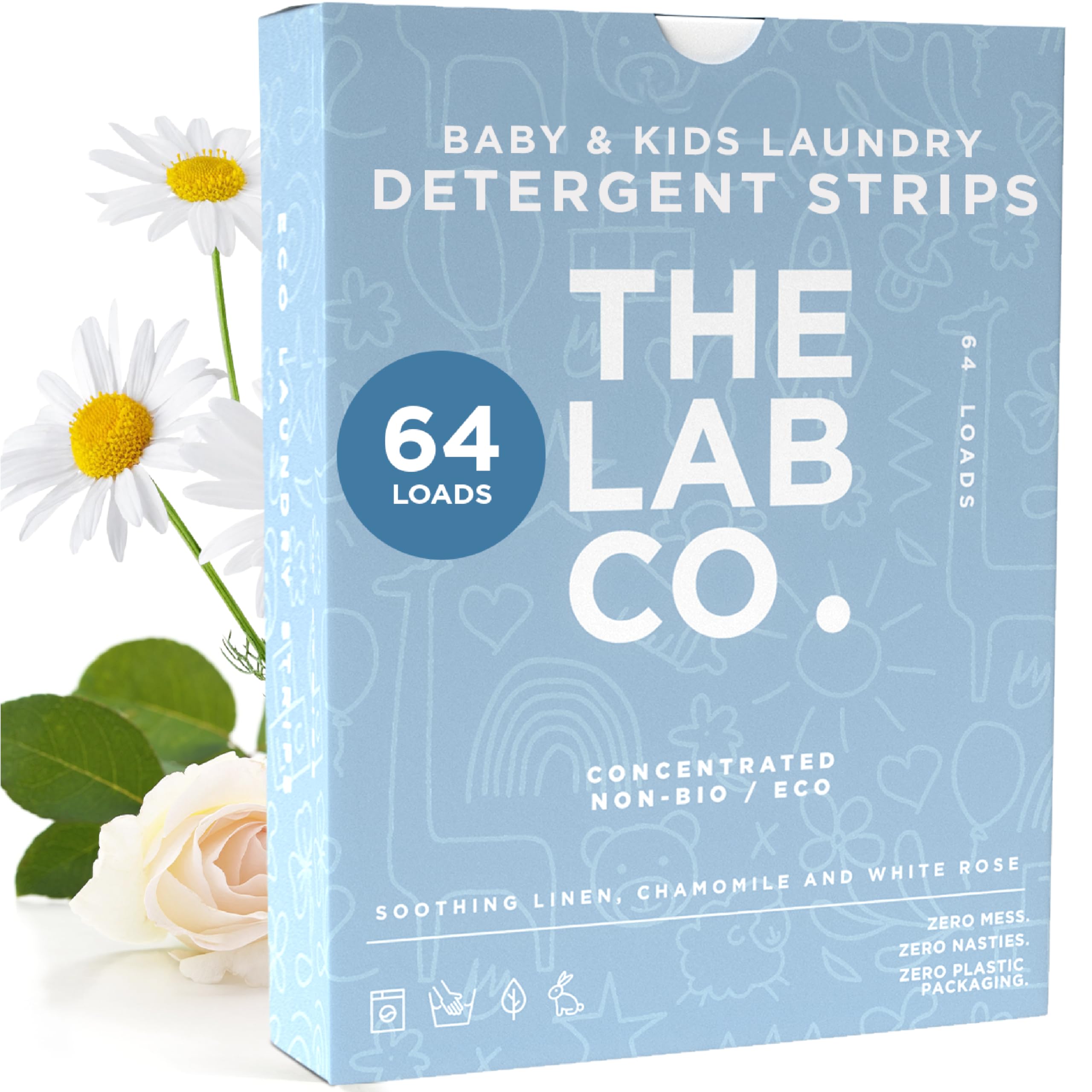 The Lab Co. Laundry Detergent Strips | Eco Ultra-Concentrate | 64 Count 1