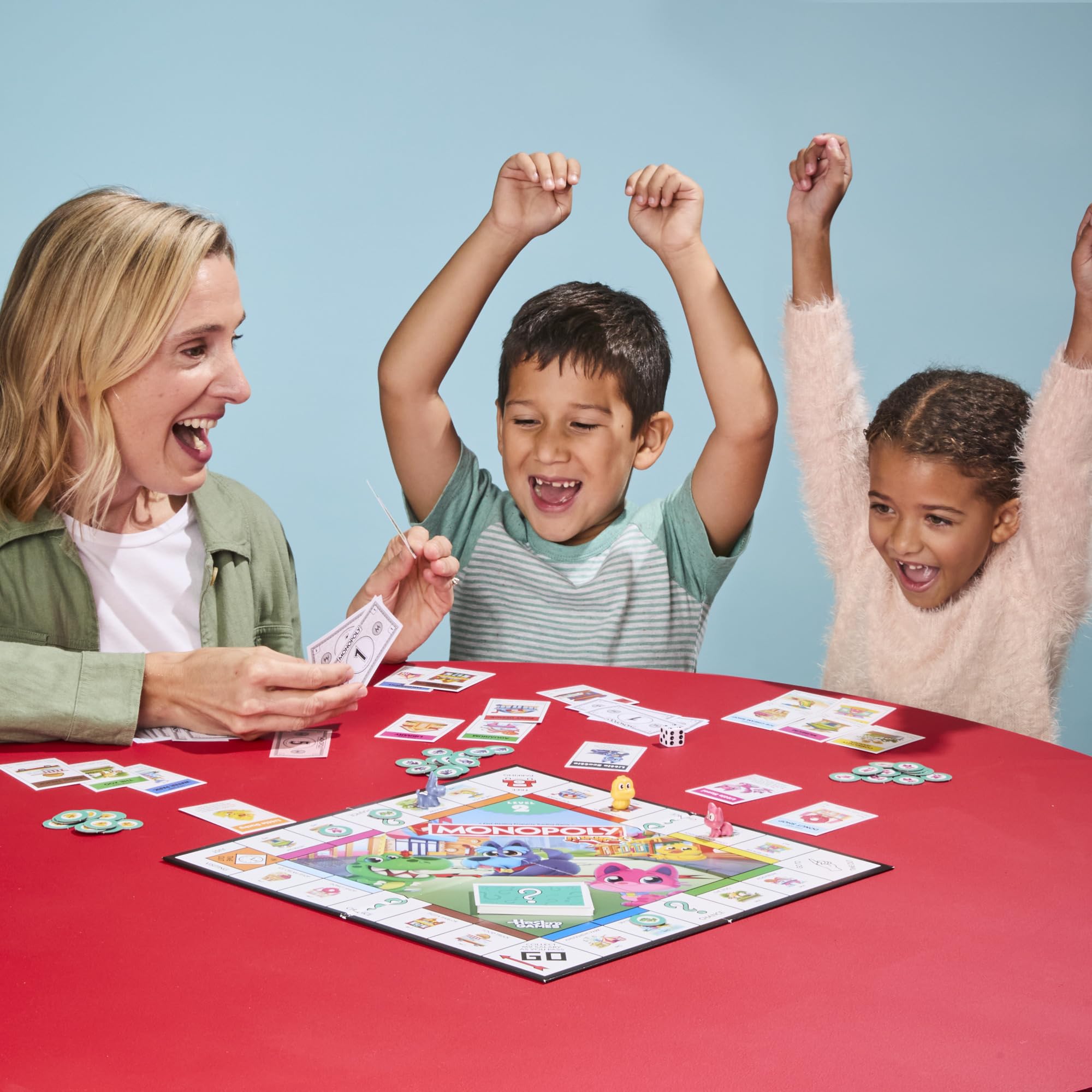 Monopoly Junior Board Game - 2-in-1 Grow-with-Me Play for Ages 4+ | 2-4 Players 5