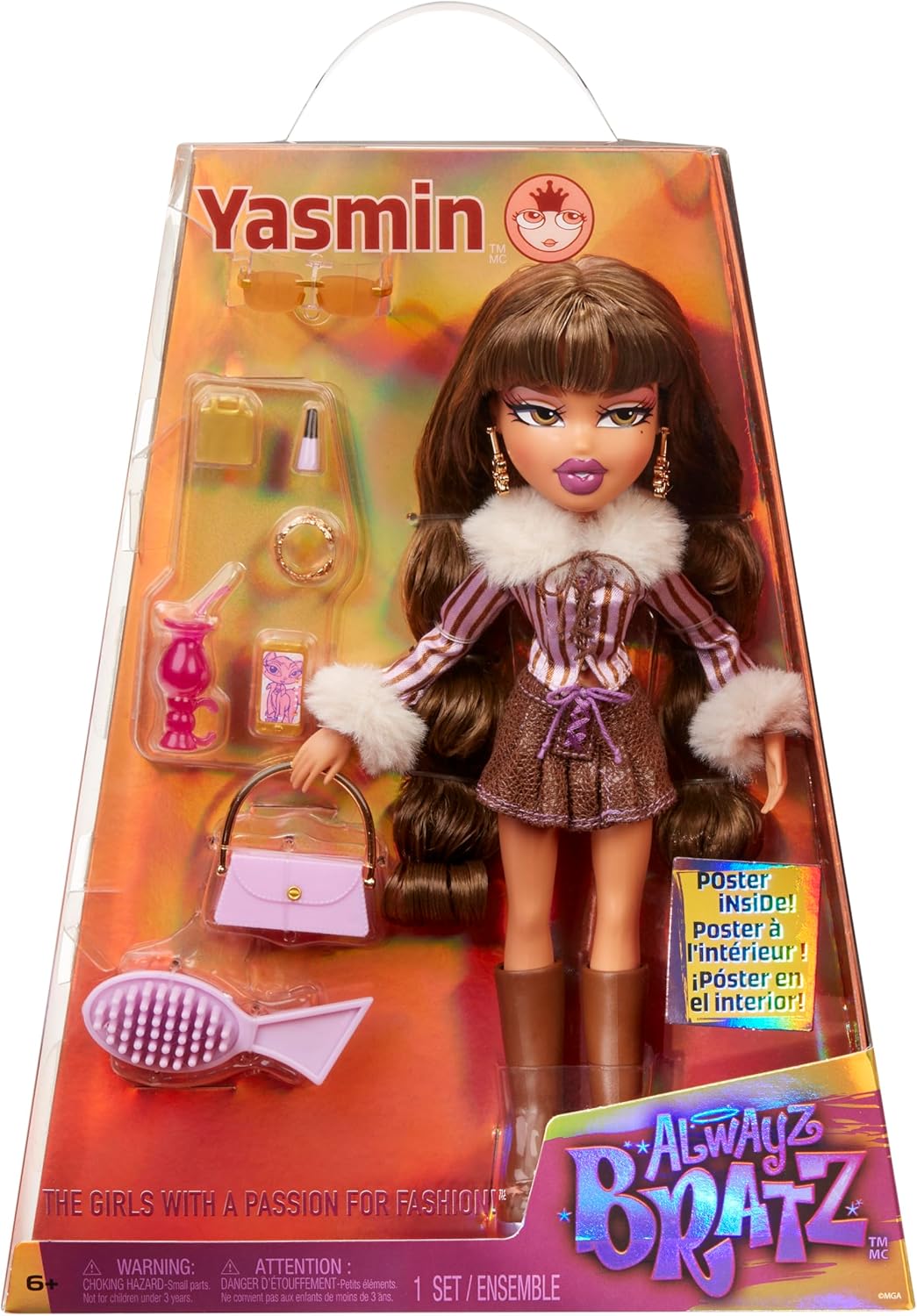 Bratz Alwayz Fashion Doll - Yasmin - 10 Accessories & Poster - 36M-10Y 1