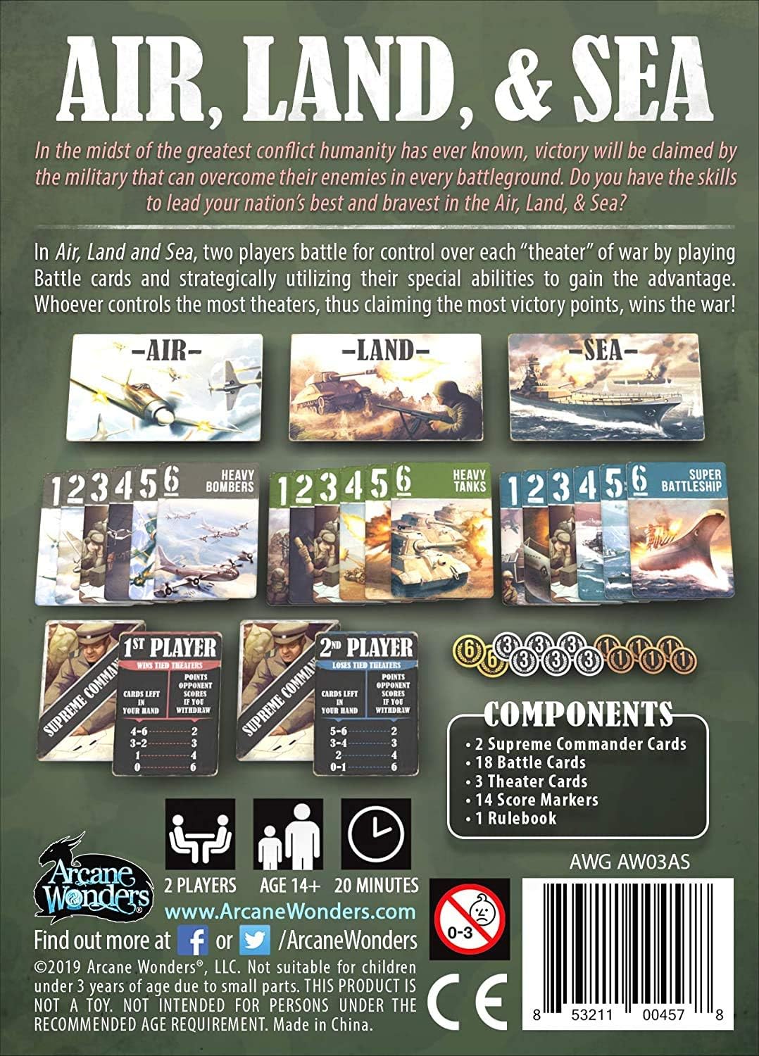 Arcane Wonders Air, Land & Sea: Revised Edition Card Game 8