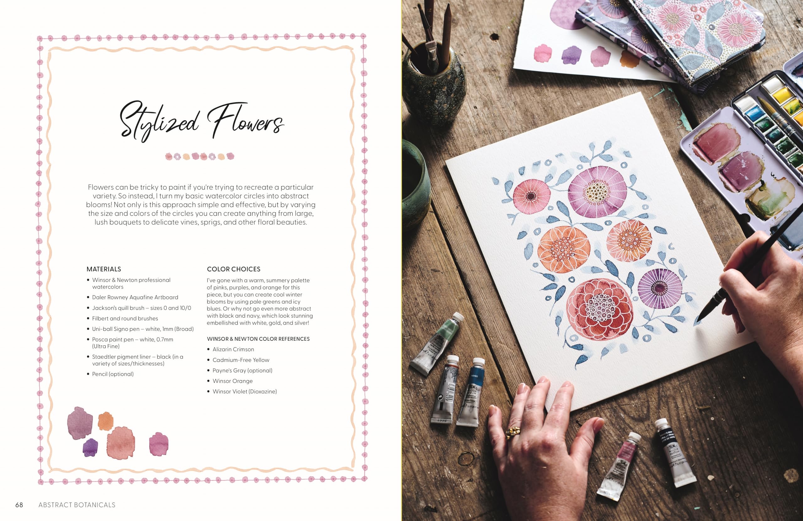 David & Charles Creative Abstract Watercolor: Beginner's Guide to Expressive Art | Paperback 5