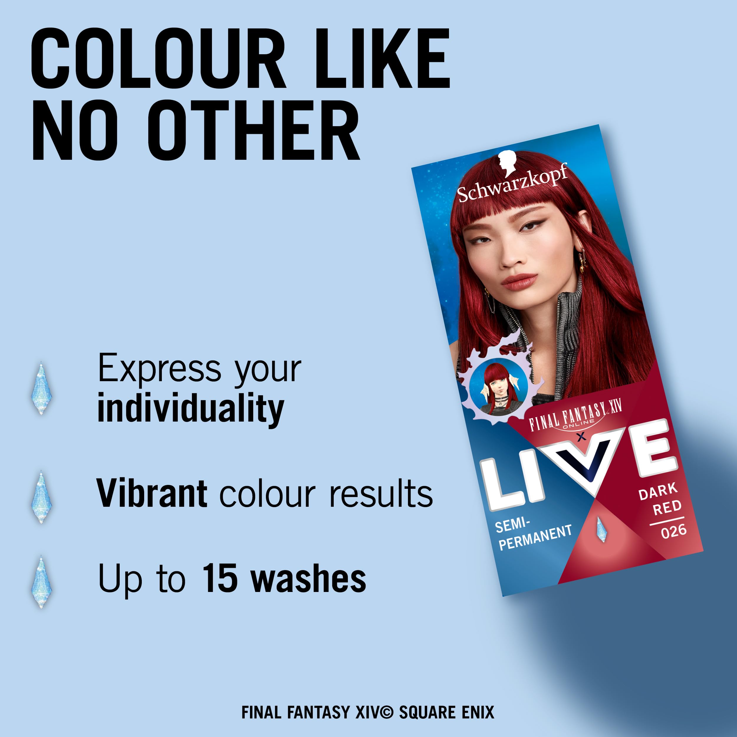 Schwarzkopf LIVE Ultra Brights or Pastels Dark Red 026 - Semi-Permanent Hair Dye (50ml) 7
