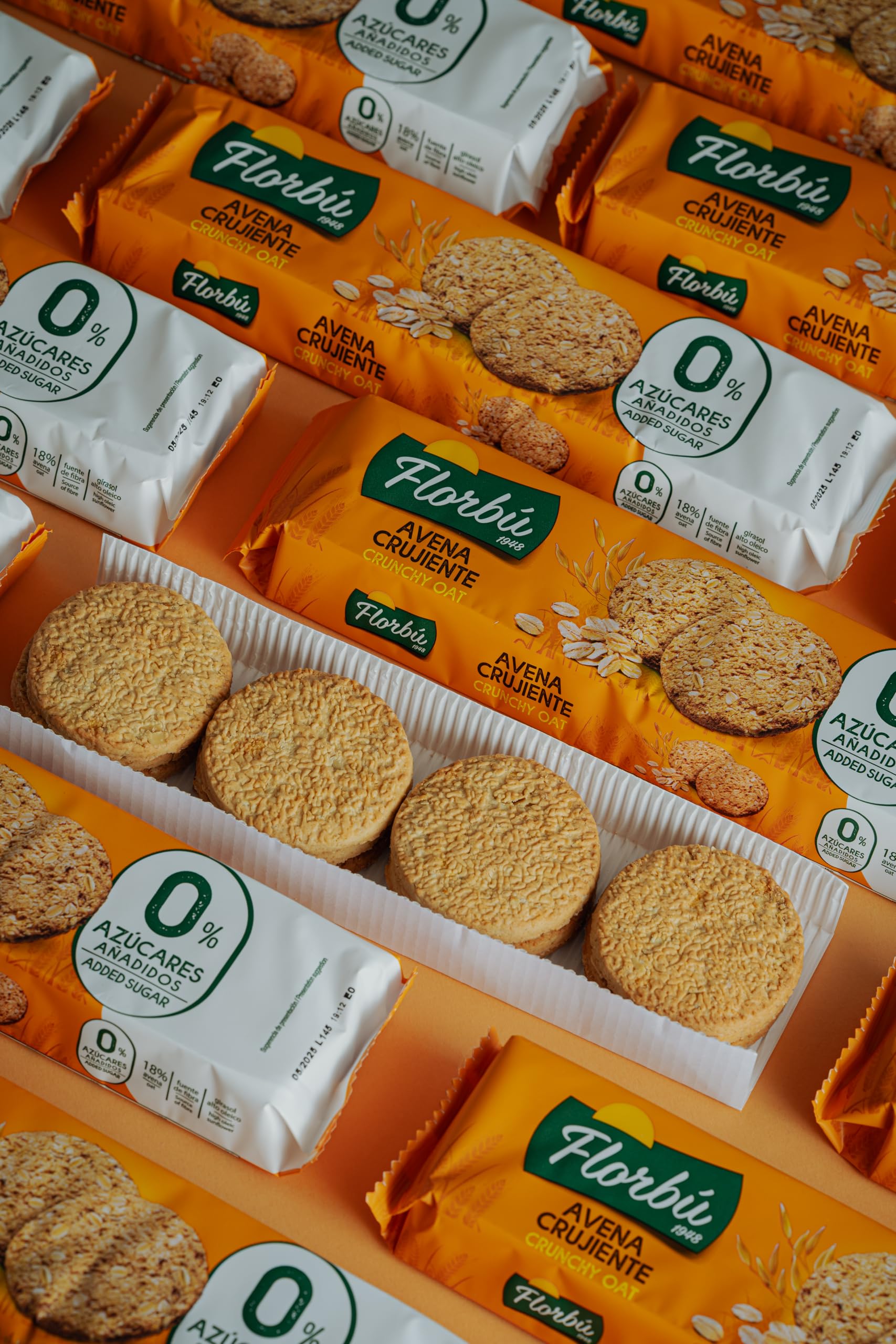 Florbu Crunchy Oat Biscuits - 0% No Added Sugar | High Fibre | Wholemeal 5