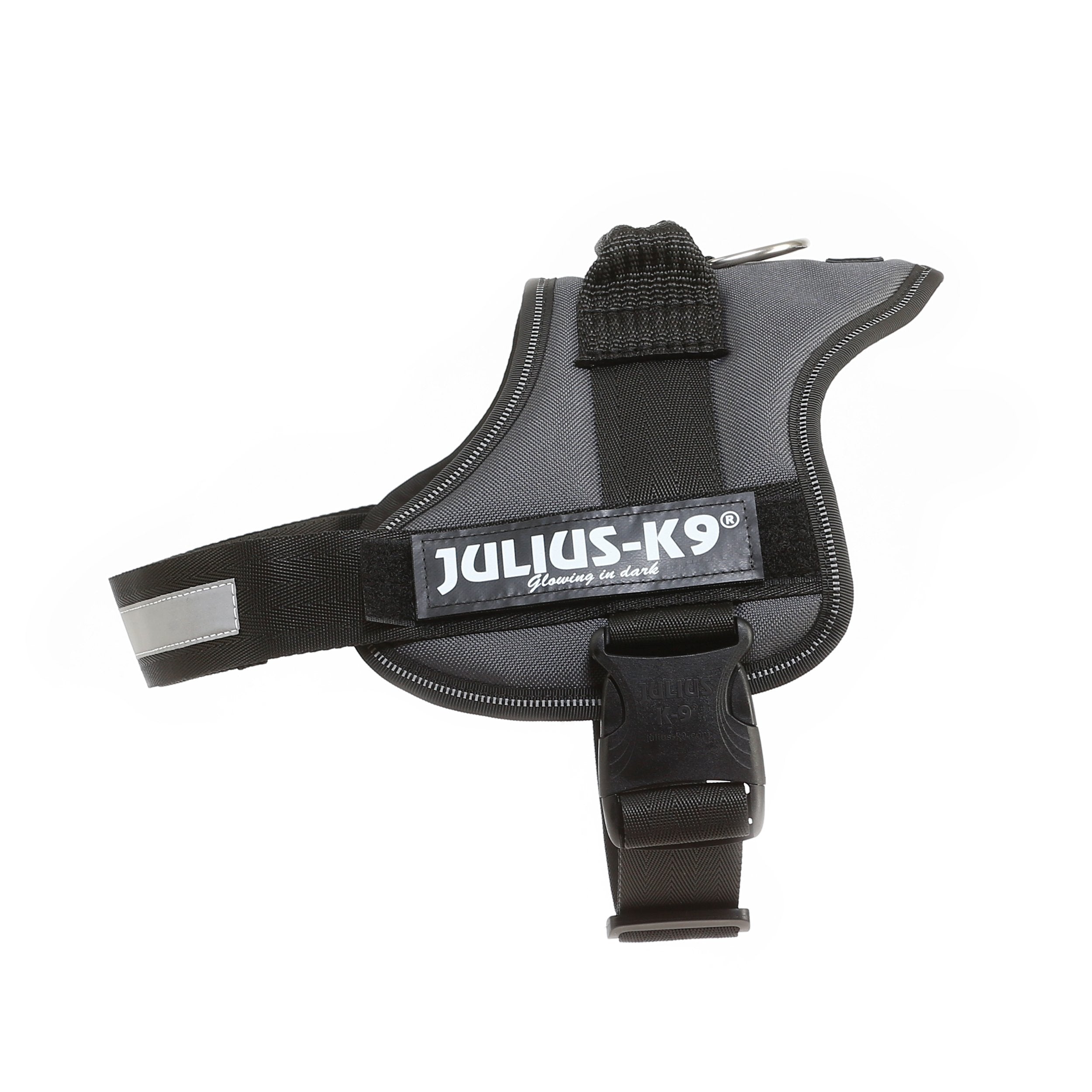 Julius-K9 Powerharness Vest Harness - Size M/0, Anthracite | 14-25 kg Dog