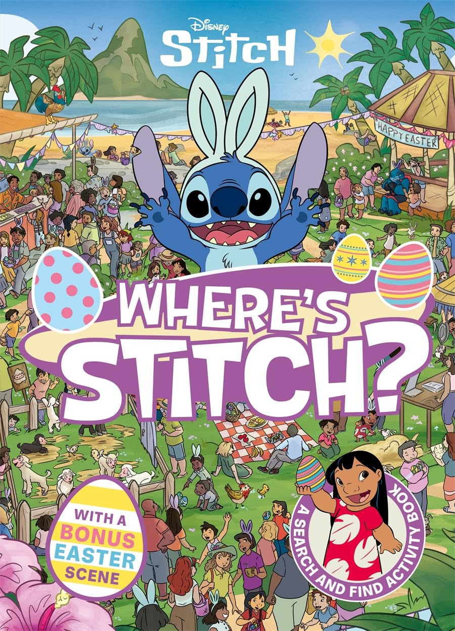Studio Press Where's Stitch? LIMITED EASTER EDITION Hidden Picture Activity Book | Ages 4-8 1