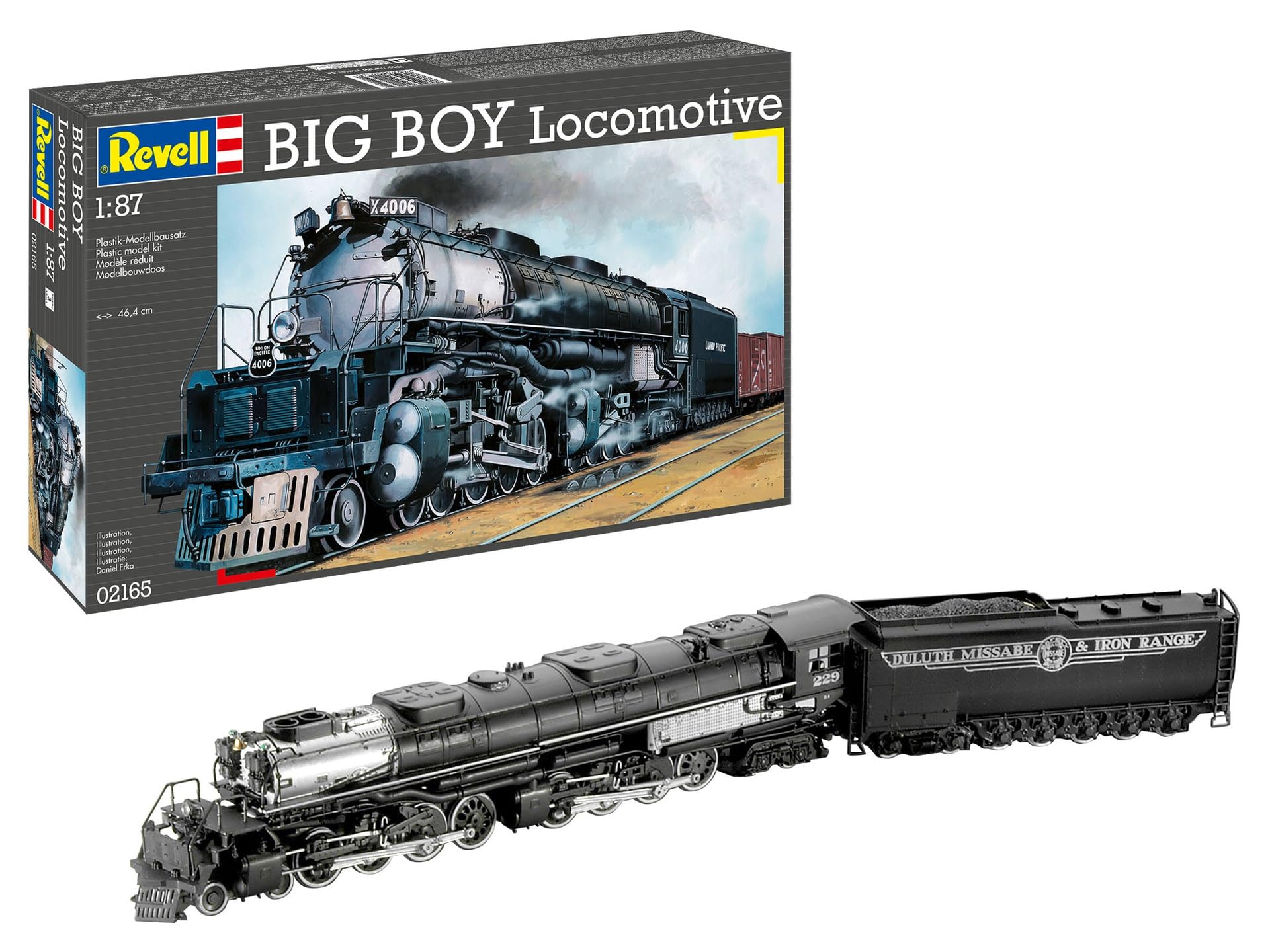 Revell Big Boy Locomotive Model Kit - 1:87 Scale | Plastic | 46.4 cm Length