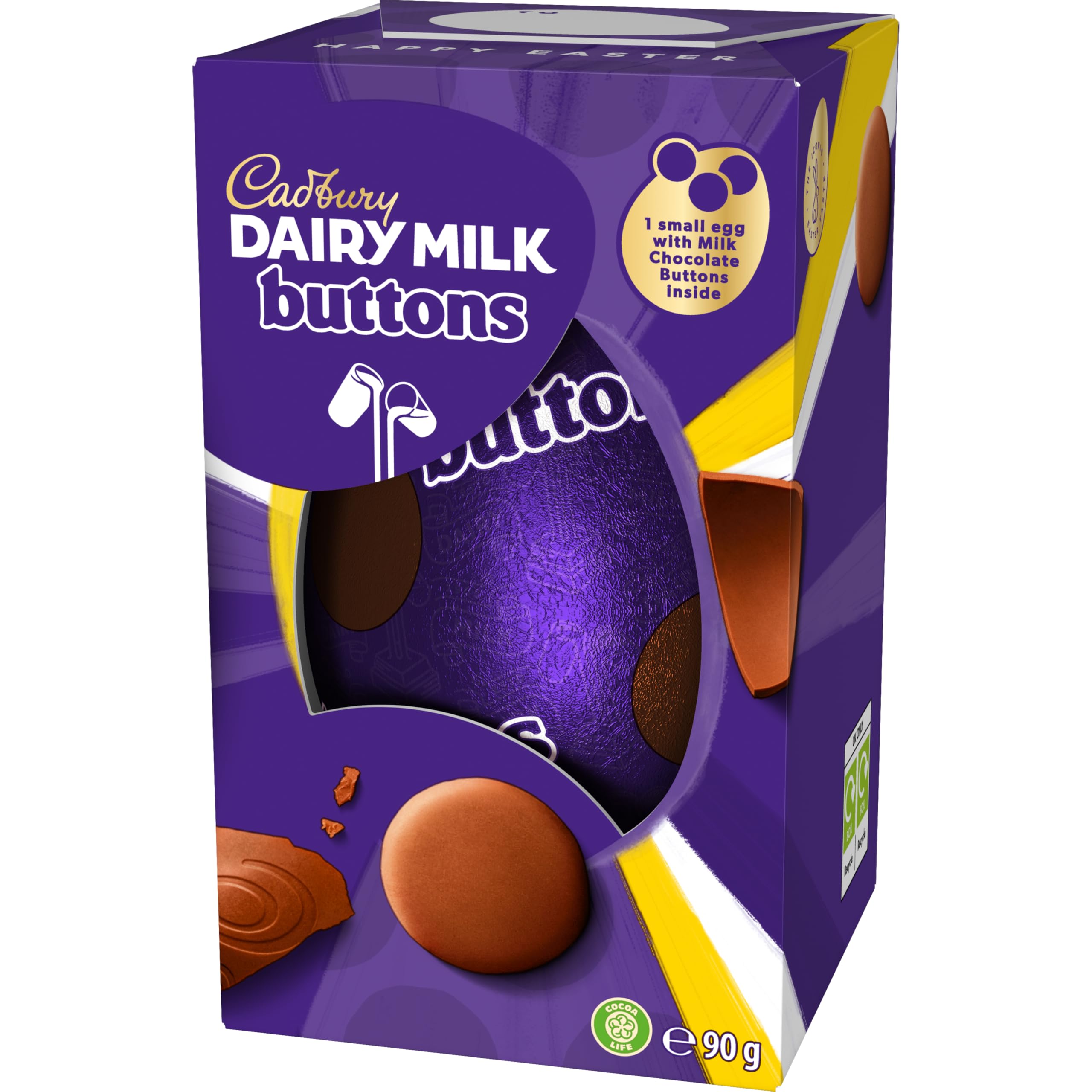 Cadbury Dairy Milk Buttons Easter Egg with Small Egg | 90g 4