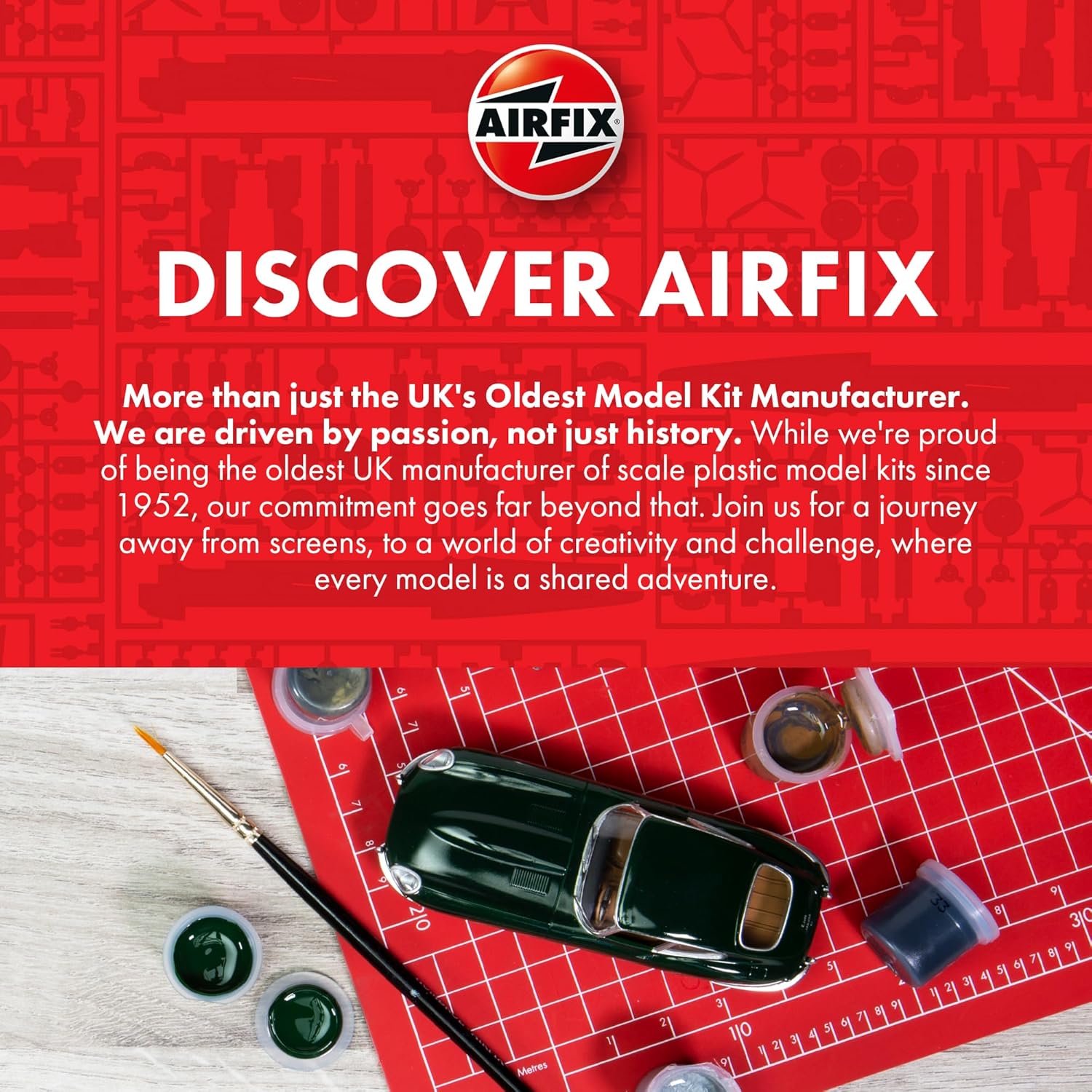 Airfix Starter Set - Messerschmitt Bf109F-4 Model Building Kit for Ages 8+ 7