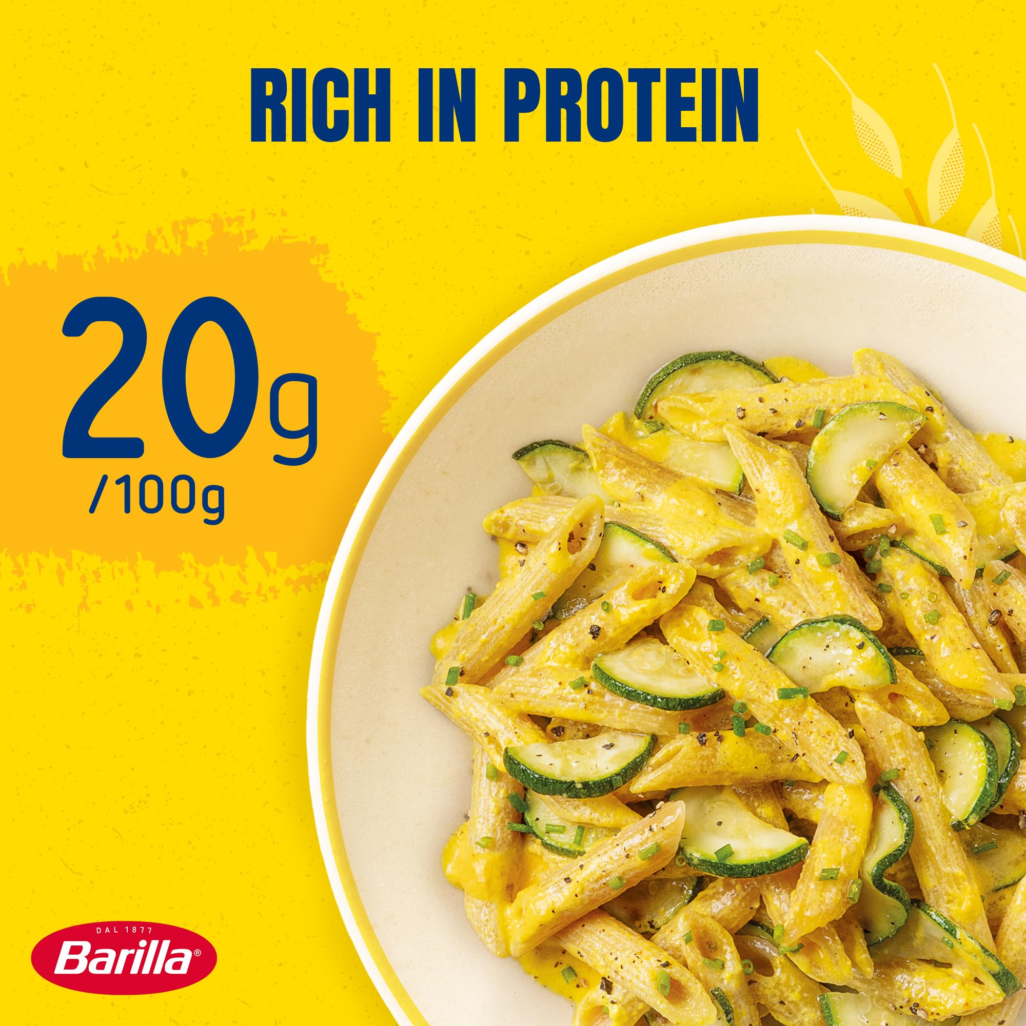 Barilla Penne Rigate Protein+ Pasta – High Protein Italian Pasta Made with Semolina & Pea Protein 5