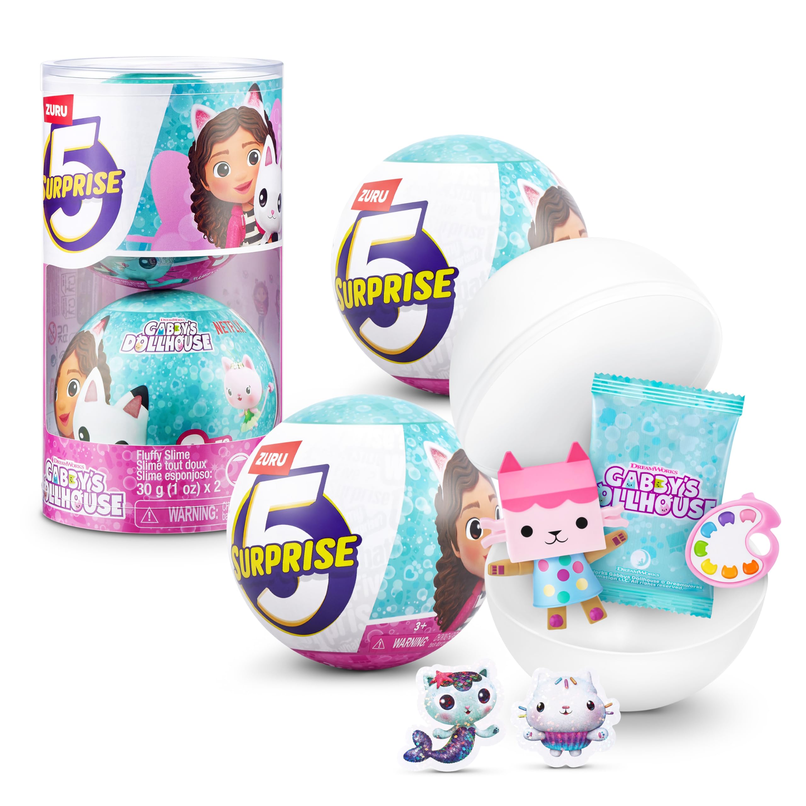5 SURPRISE Gabby's Dollhouse by ZURU - Collectible Mini Figures & Playsets for Kids