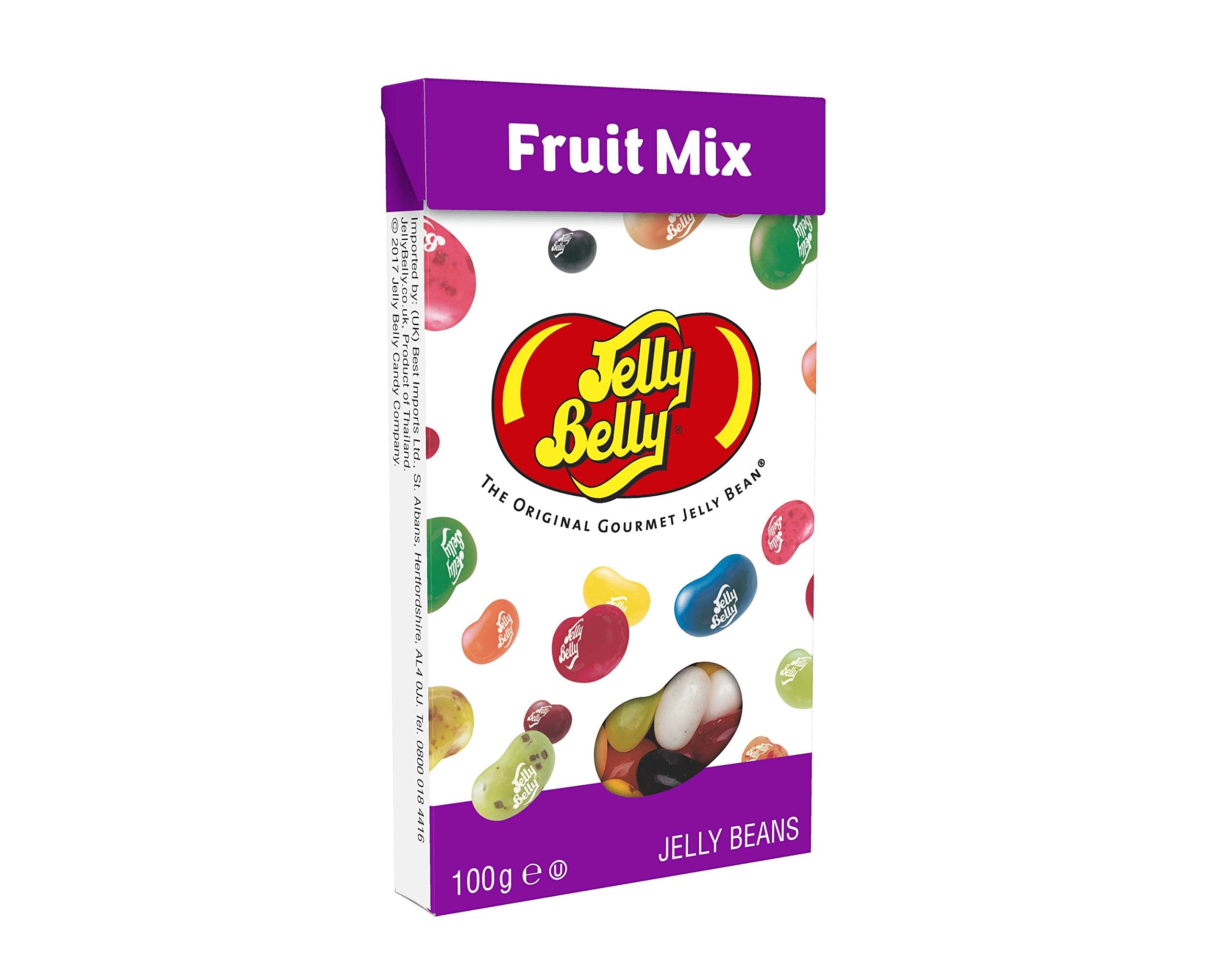 Jelly Belly Fruit Mix Jelly Beans - Assorted Fruit Flavors | 100g Window Flip Box 1