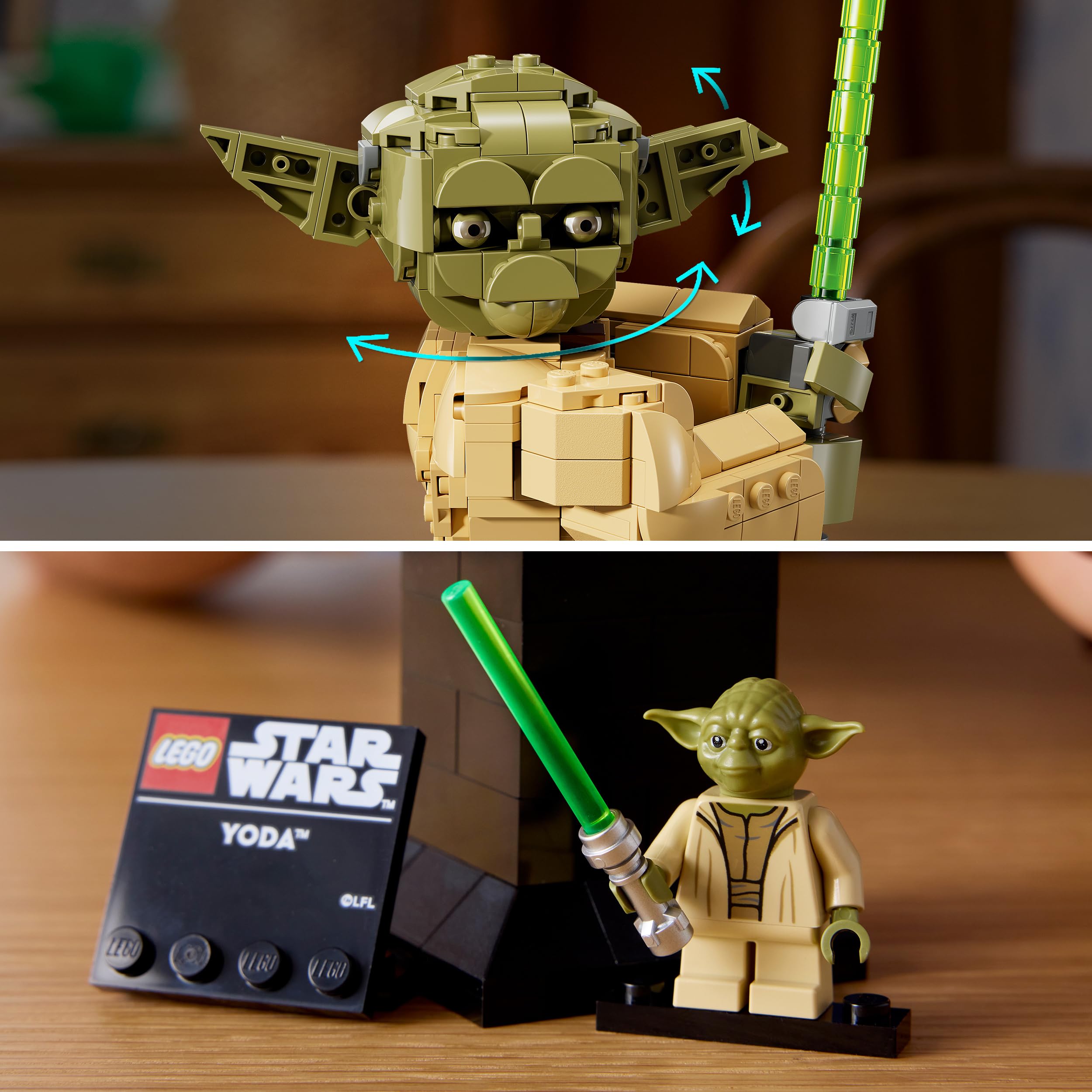 LEGO Star Wars 75438 Yoda Bust Display Model Kit for Adults | 18+ 5