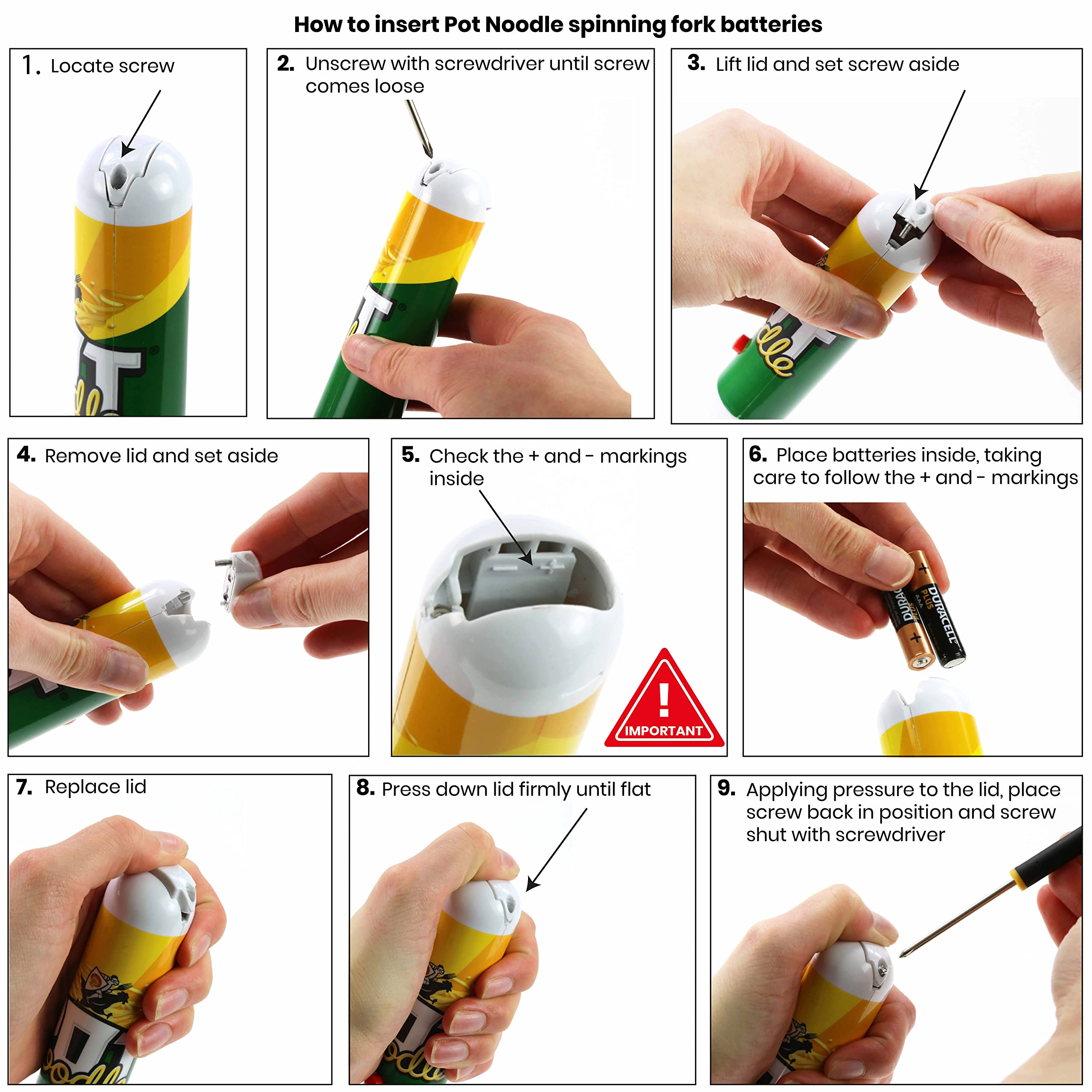 Kimm & Miller Pot Noodle Gift Set with Spinning Fork & Mug - Original Curry Novelty 5