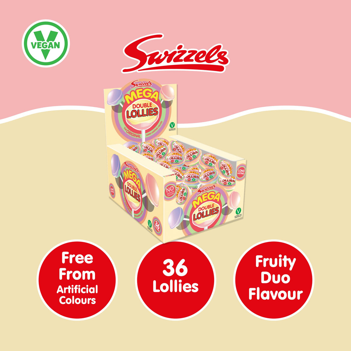 Swizzels Mega Double Lollies - 36 Pieces