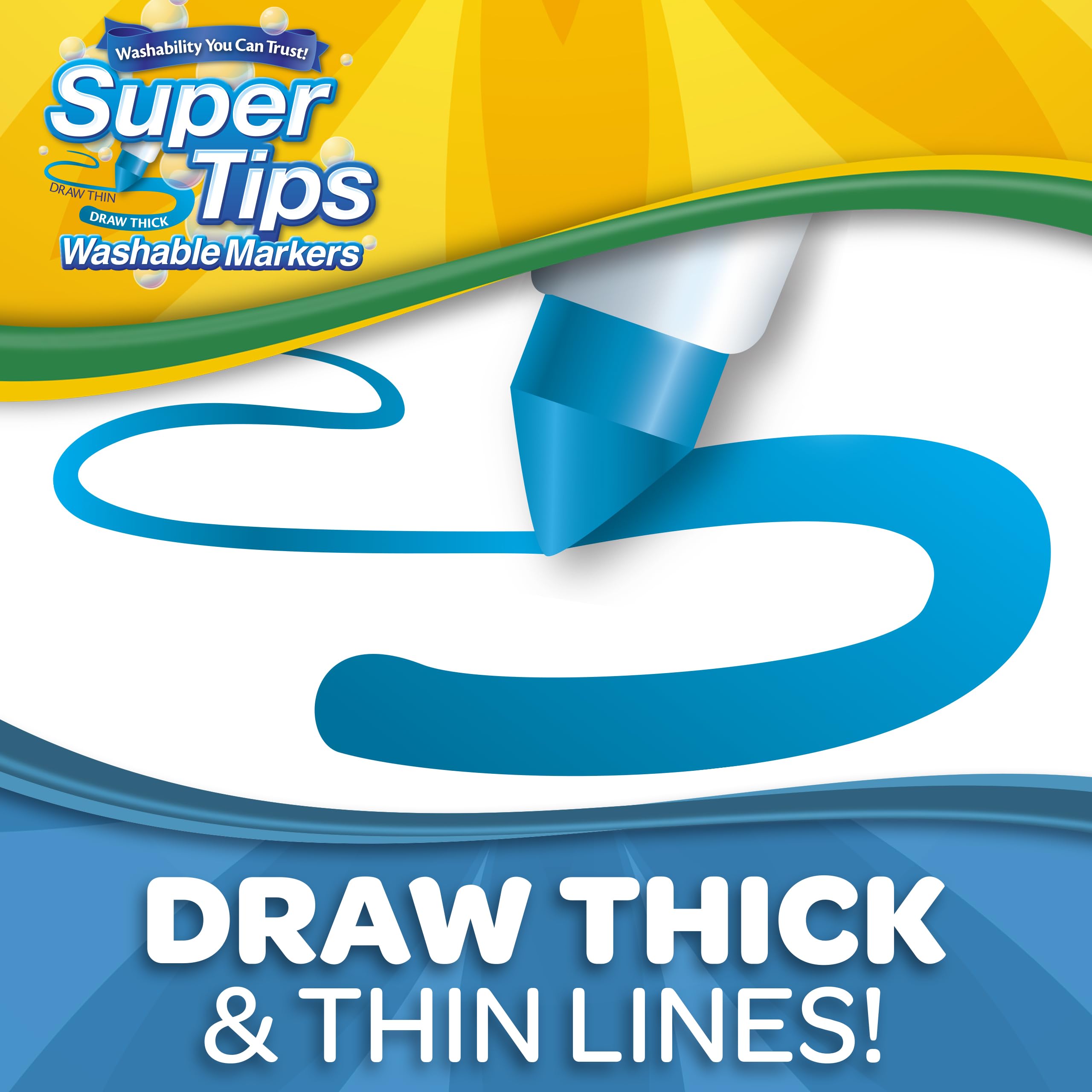 Crayola 50 Washable Super Tip Markers - Arts & Crafts for Kids 3+ 9