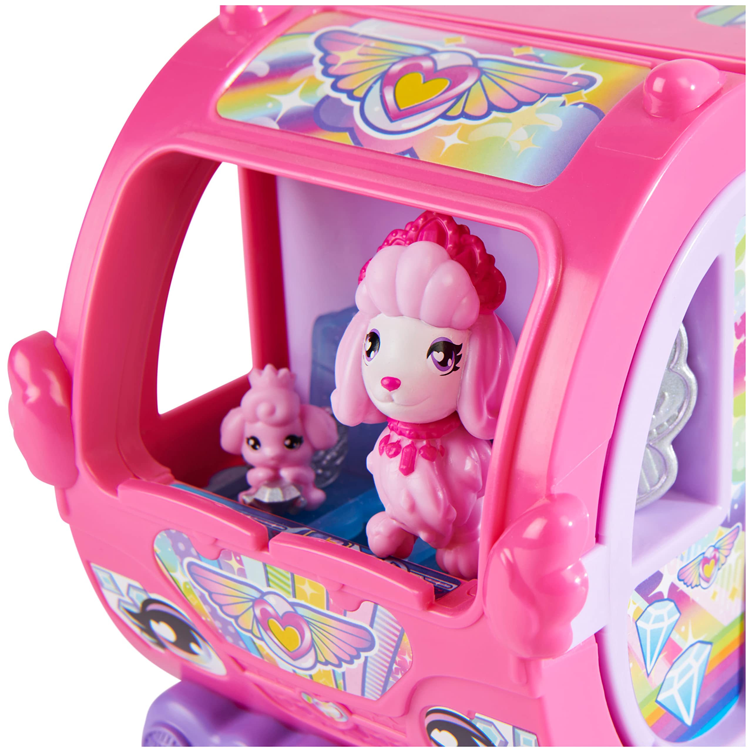 HATCHIMALS CollEGGtibles Rainbow-cation Camper Playset with 6 Sparkling Poodles | Ages 5+ 6