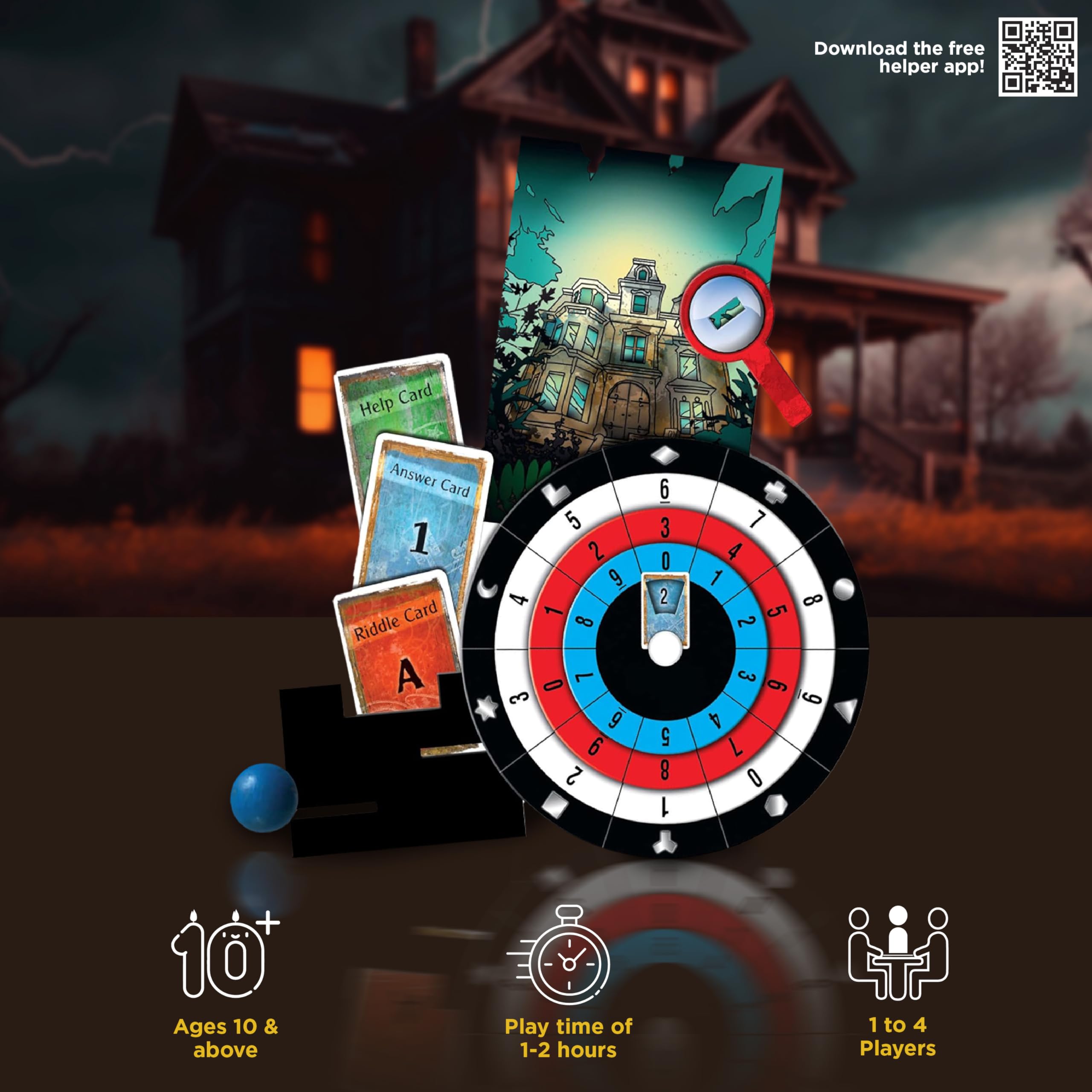 Thames & Kosmos EXIT: The House of Riddles Board Game | Strategy Puzzle | 1-4 Players | Ages 10+ 2