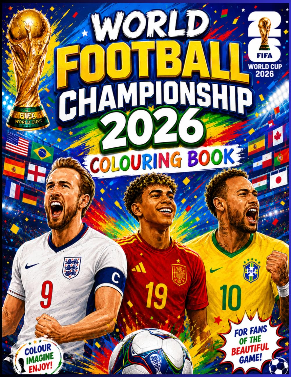 Adam Bidelt World Football Championship 2026 Colouring Book | Paperback | English 1