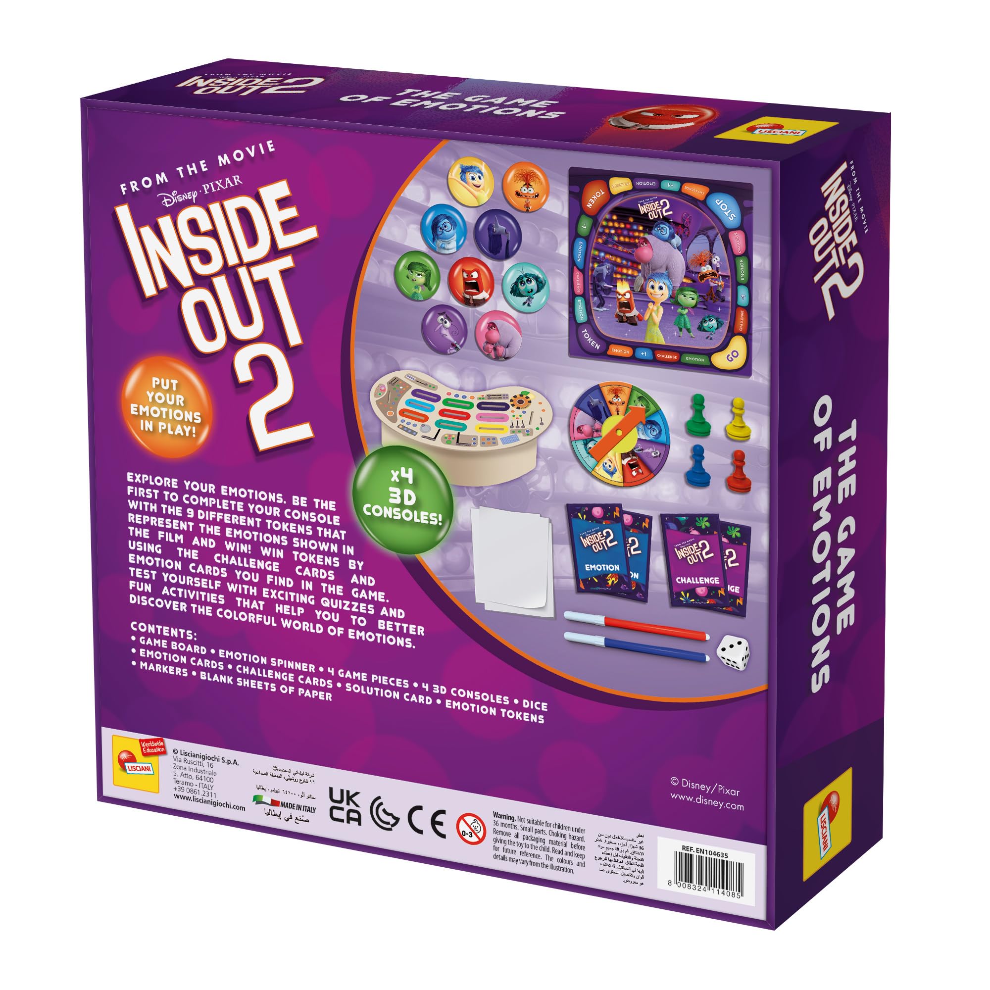 Lisciani Inside Out 2 – The Game of Emotions – Educational Board Game 12