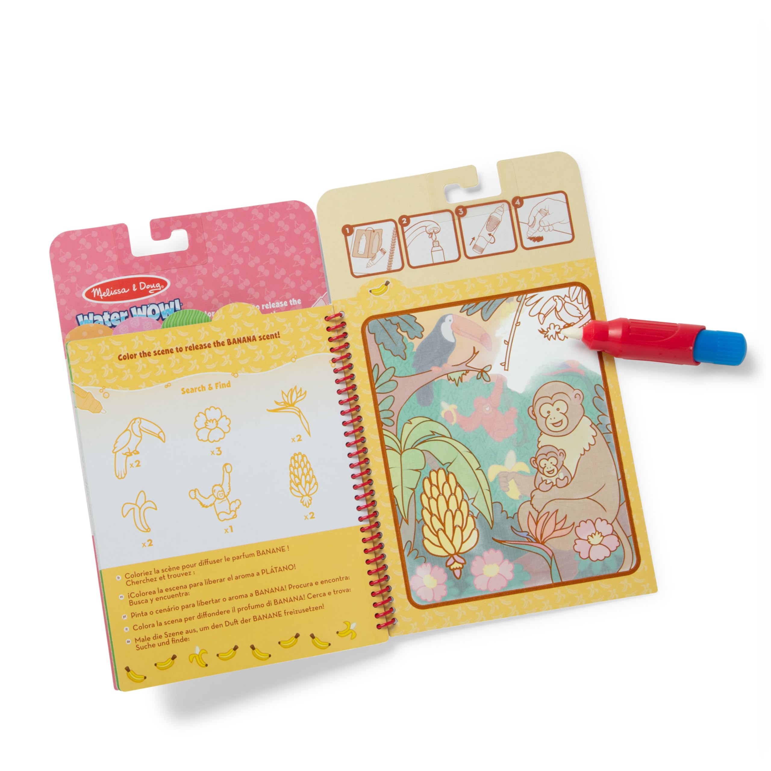 Melissa & Doug Water WOW! Fruit Scented Coloring Book | Mess-Free Reusable Pages | Ages 3-6 6