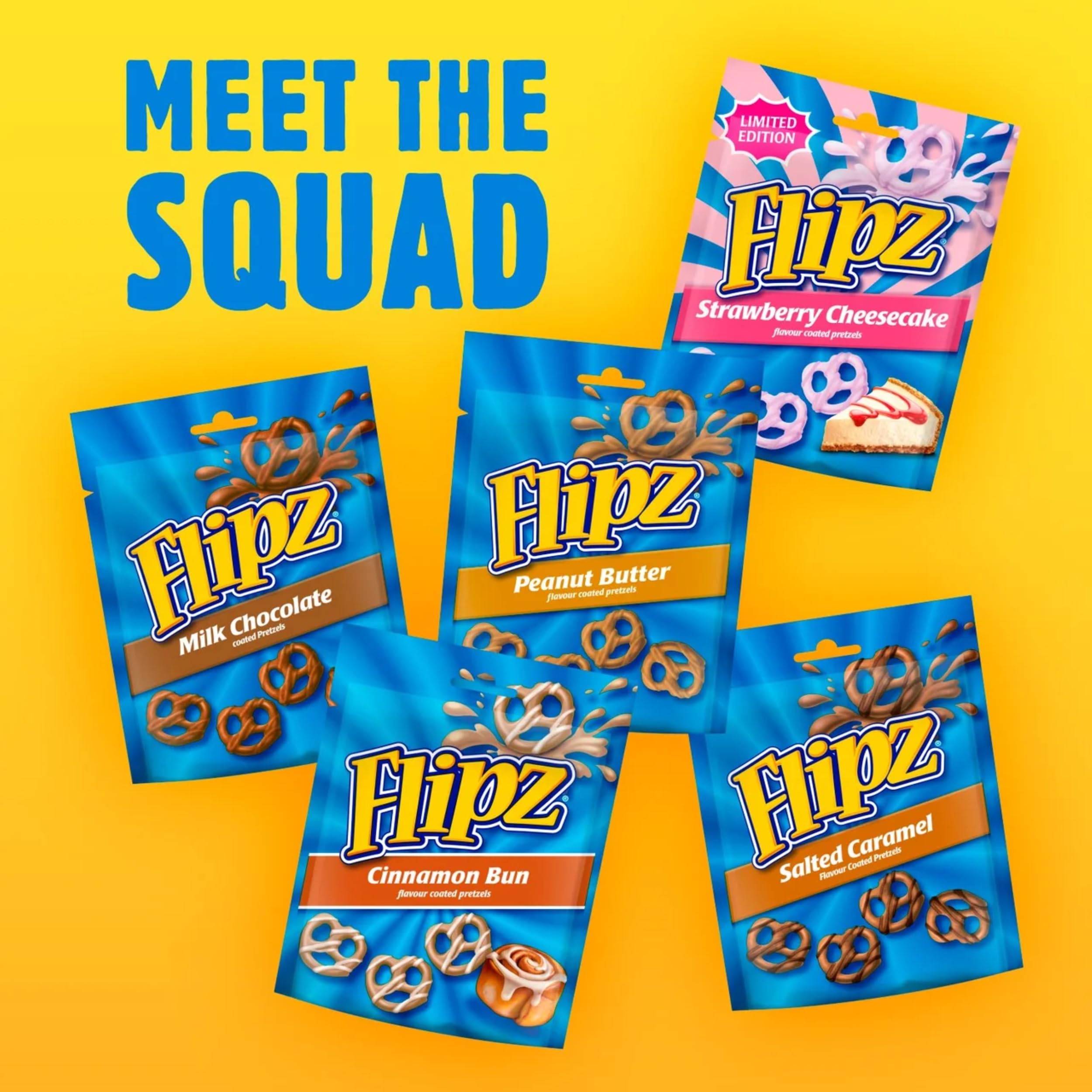 Flipz Milk Chocolate Coated Pretzel Snacks - Sweet & Salty Crunch | 90 g Pack 6