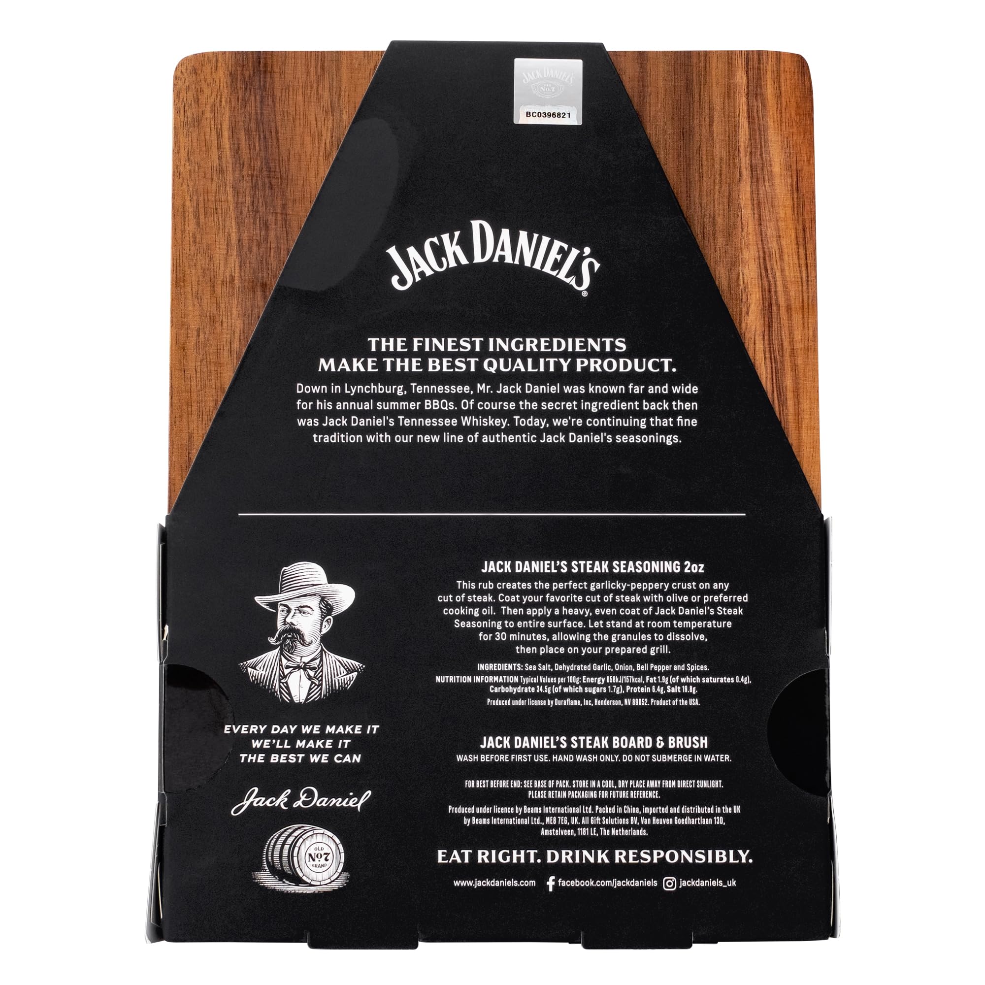 Jack Daniels - Steak Spice Set with Wooden Board & Basting Brush 5