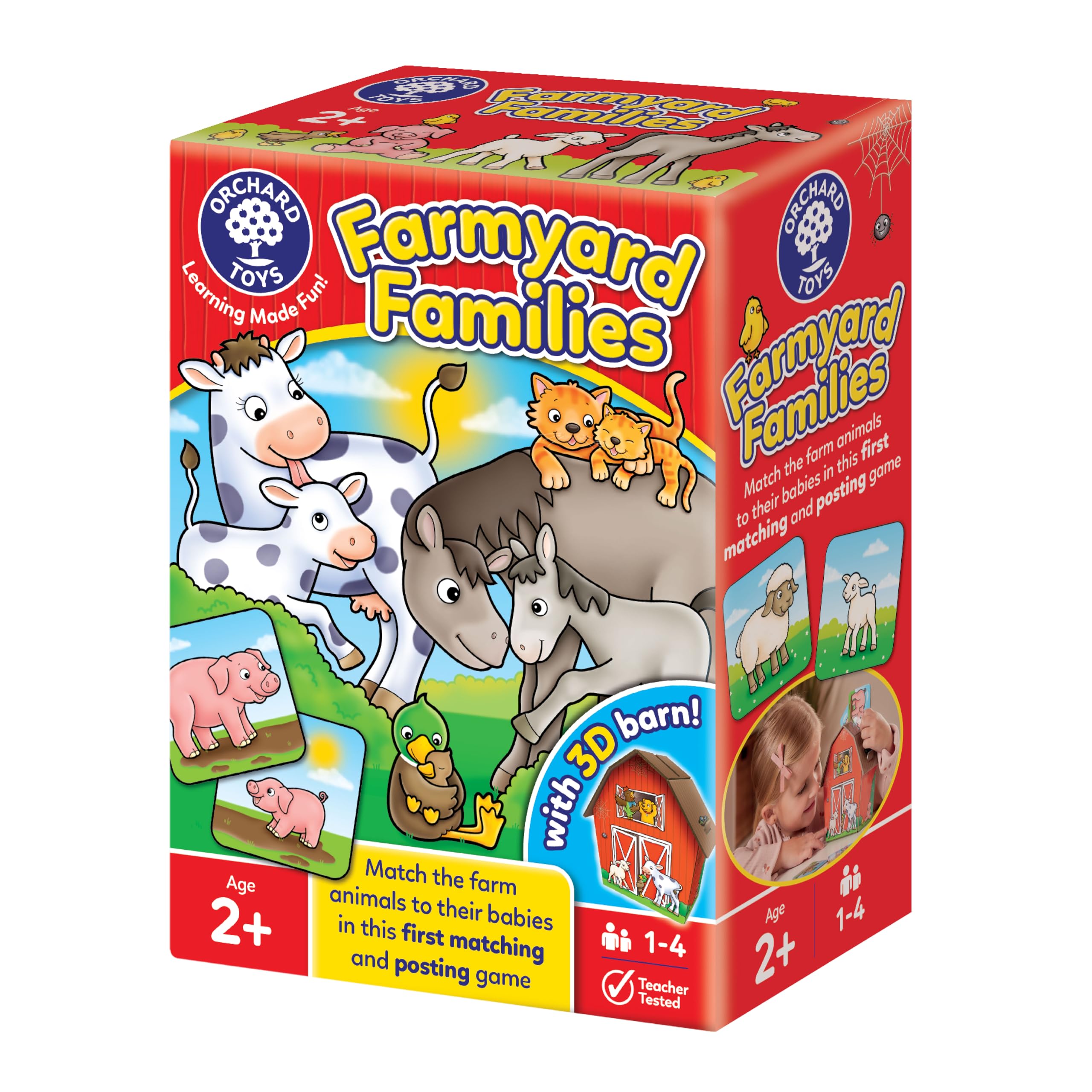 Orchard Toys Farmyard Families Game - Matching & Posting Game for Ages 2+ | 1-4 Players 1