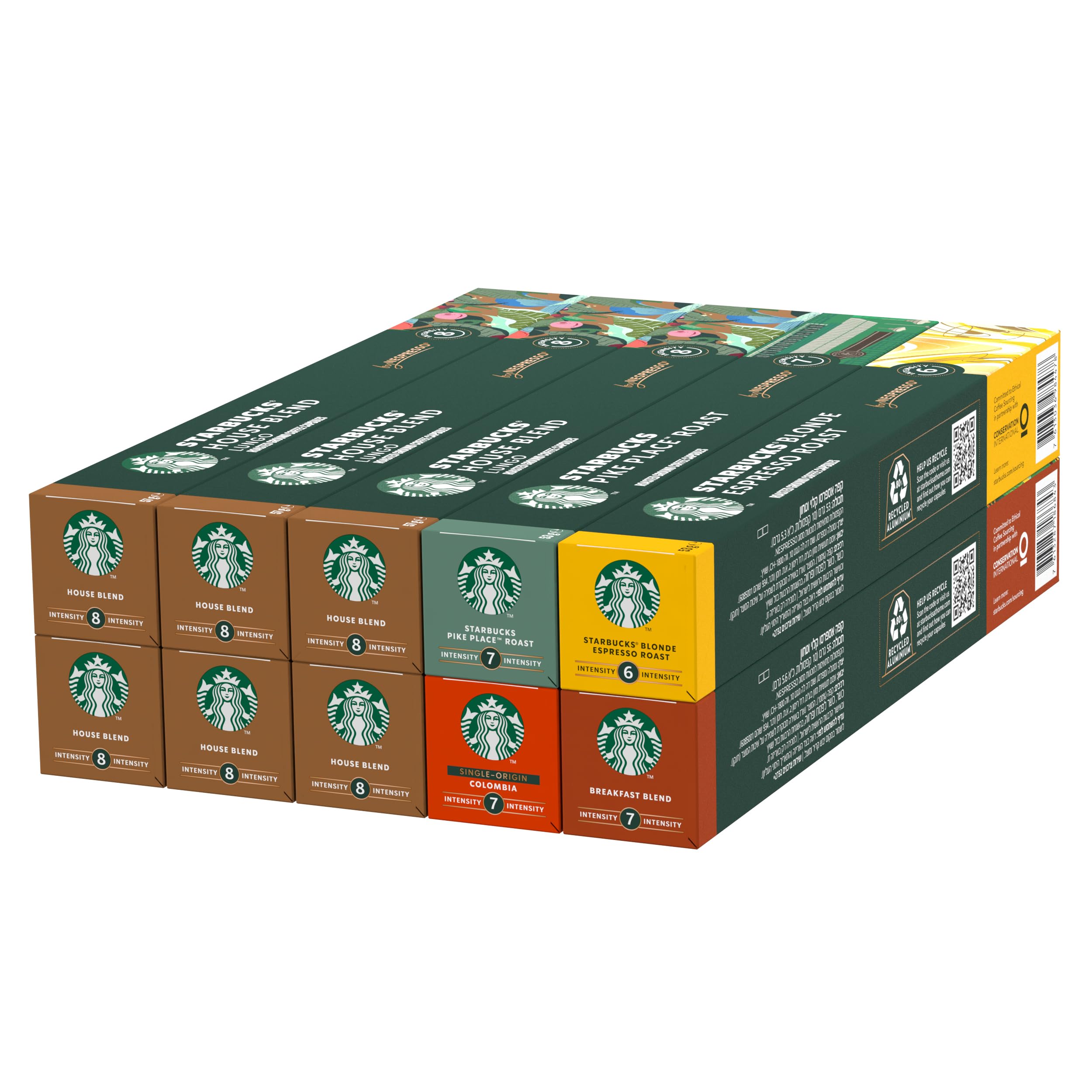 STARBUCKS Coffee Shop Classics House Blend Variety Pack - 100 Capsules | 100% Arabica | Nespresso Compatible 1