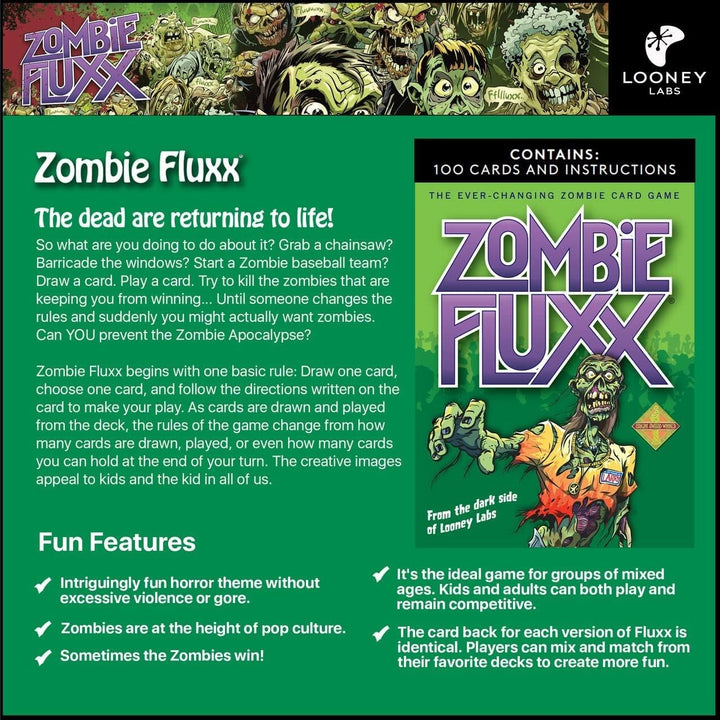 Looney Labs Zombie Fluxx Card Game (LOO-033)