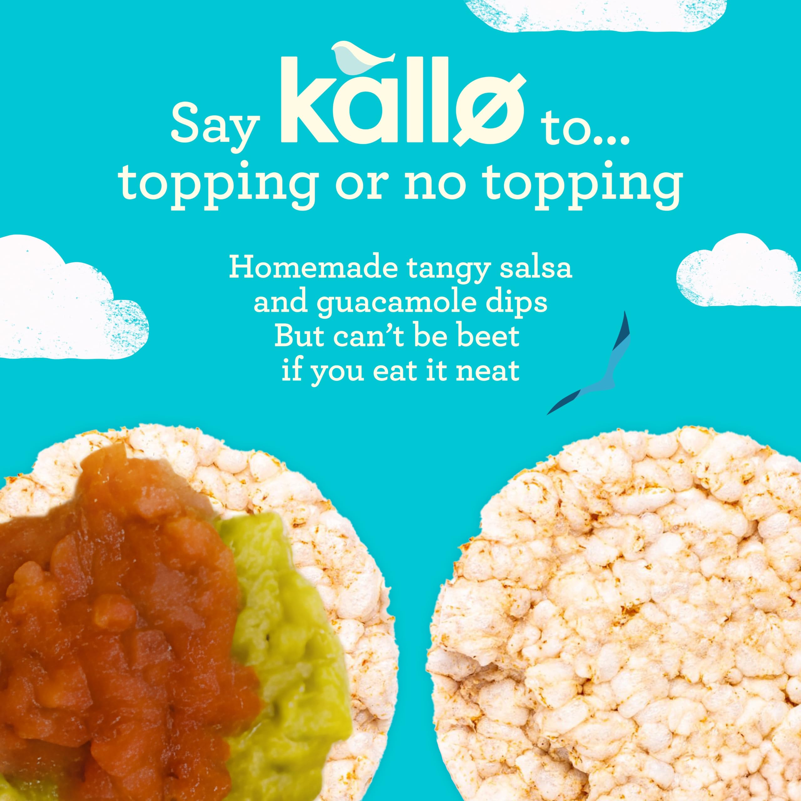 Kallo Sea Salt & Cider Vinegar Veggie Cakes, Lentil & Pea Puffed Crackers, Gluten Free, Vegan, 40 Cal per Slice 5