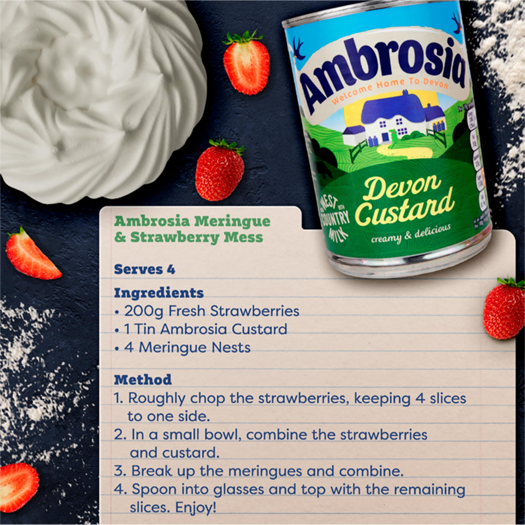 Ambrosia - Devon Custard Original Recipe Creamy Ready-to-Eat Dessert 400g