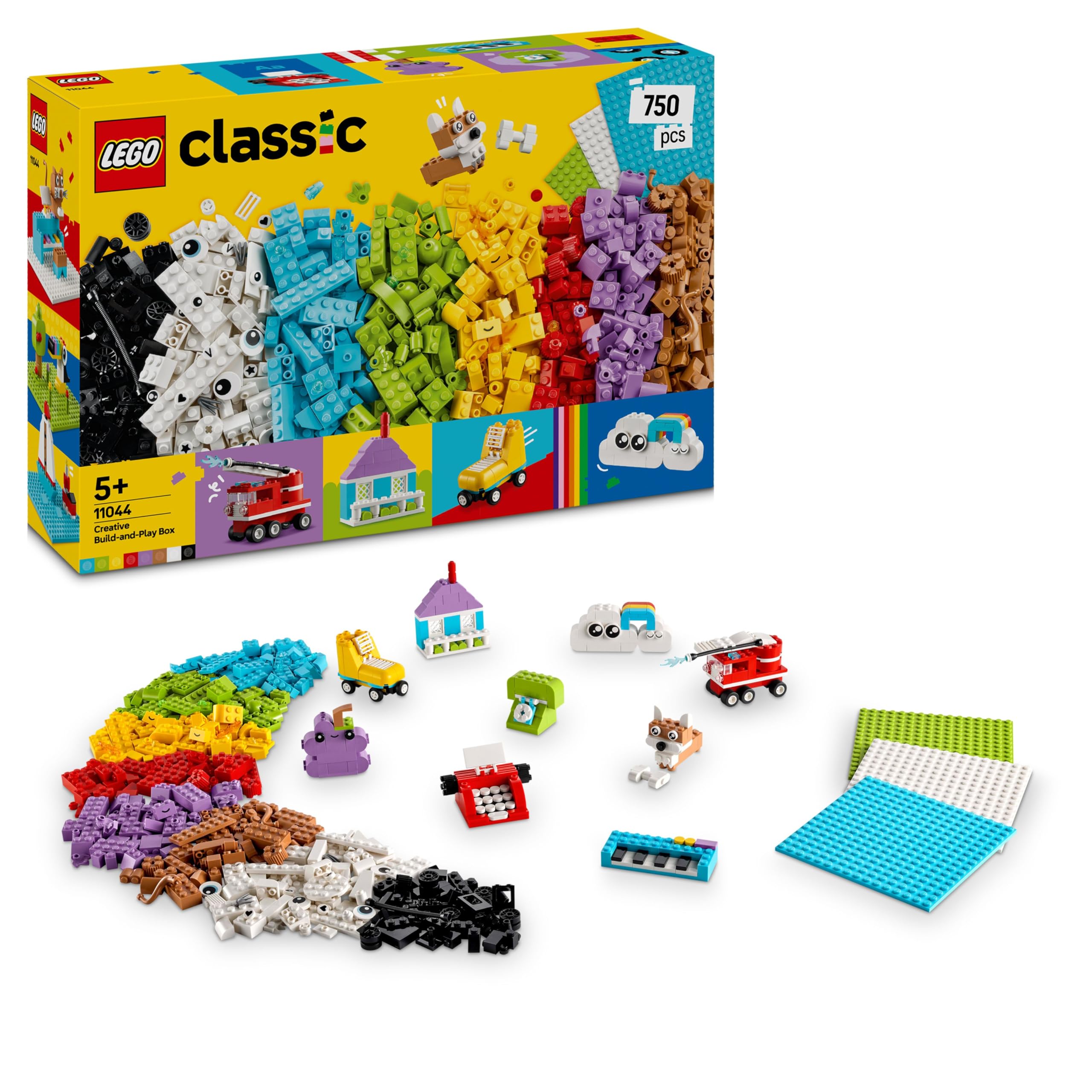 LEGO Classic Creative Build-and-Play Box 11044 - 750 Pieces | Ages 5+ | 2025 Model 1