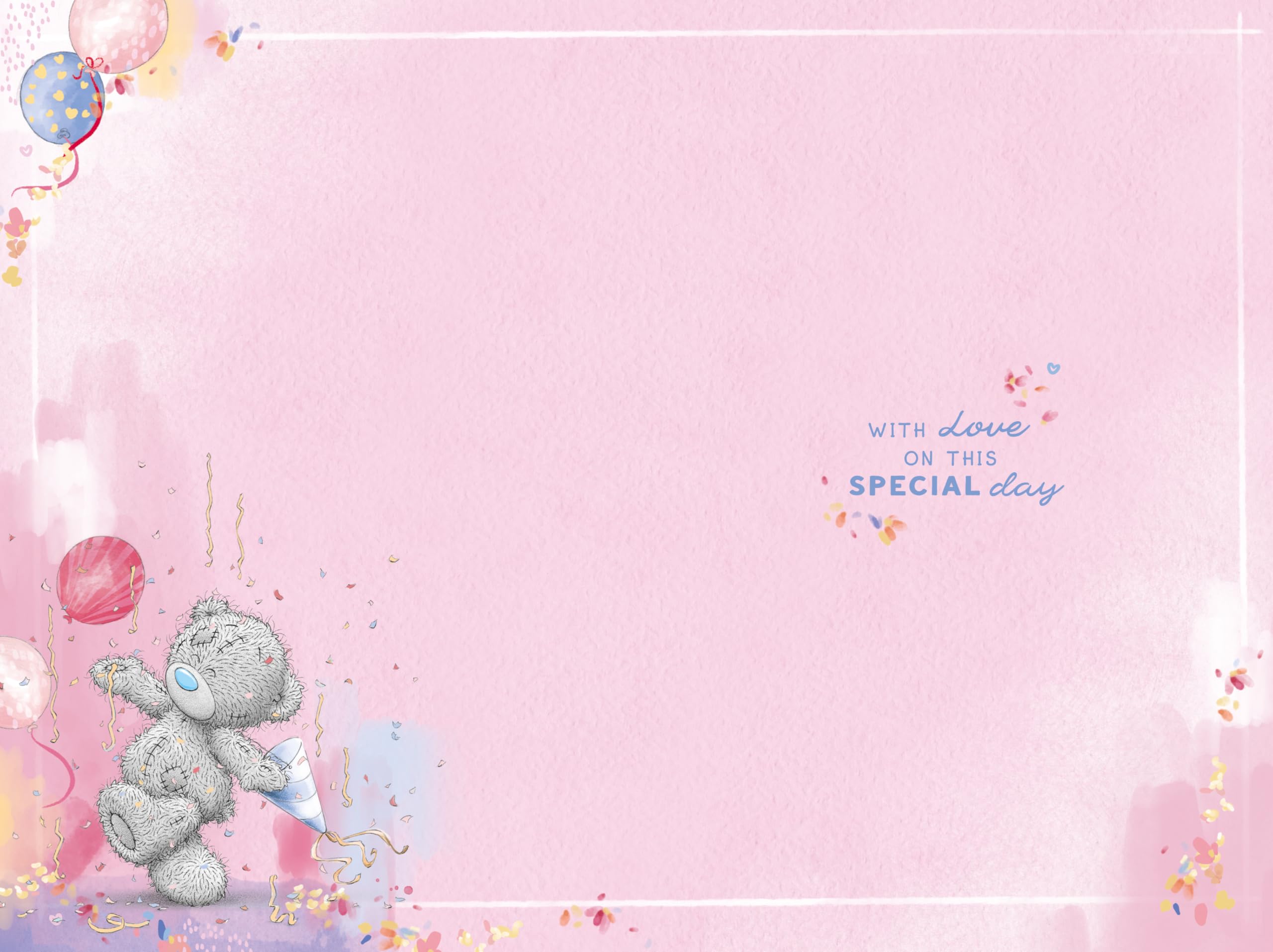Me To You Tatty Teddy Luxury Gold Embellished 21st Birthday Card | 6 x 9 Inches 2
