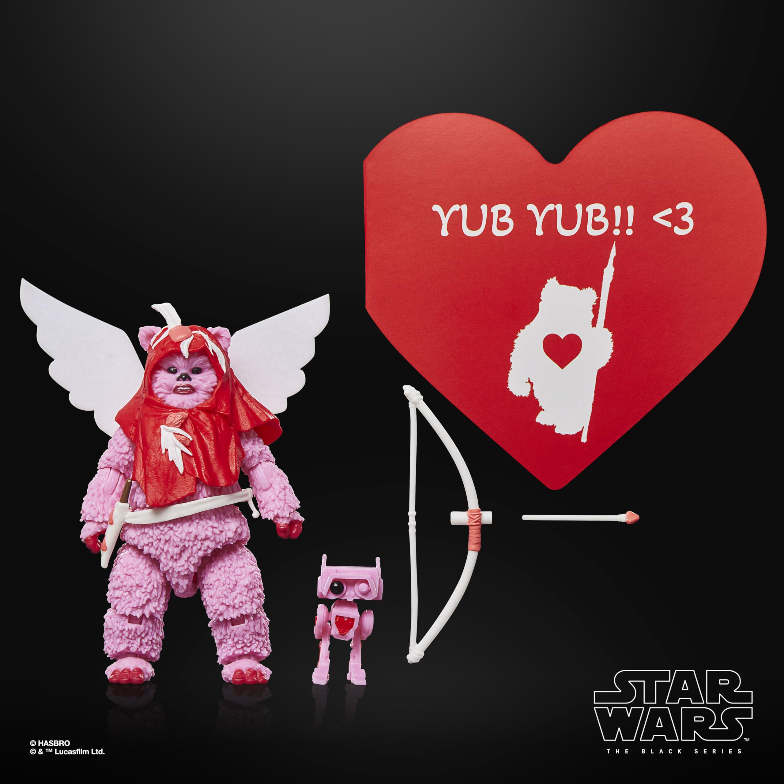 Star Wars The Black Series Ewok Valentine’s Day Edition Action Figure | 6-inch Scale | Hasbro 7